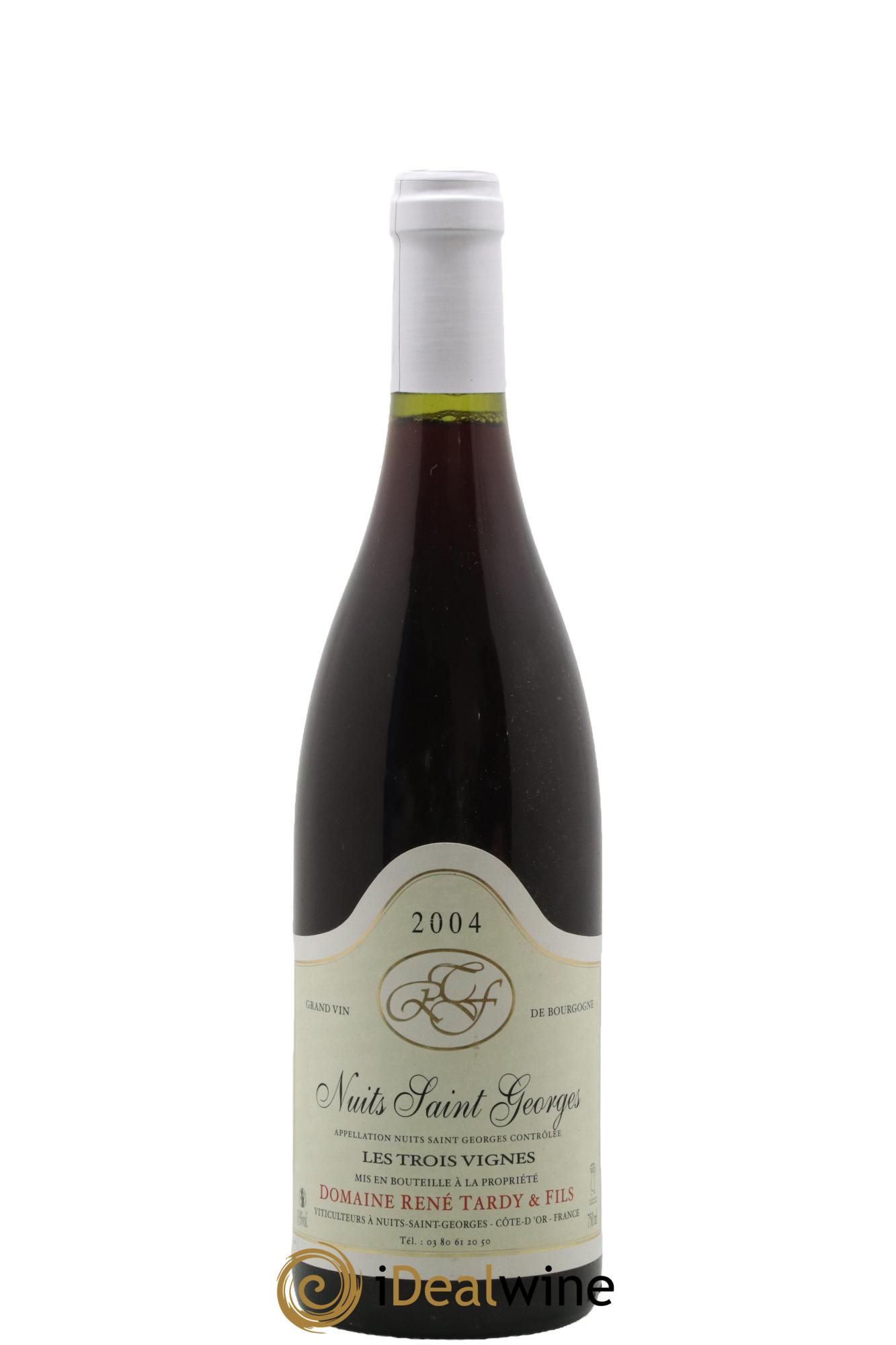 Nuits-Saint-Georges Les Trois Vignes Rene Tardy 2004 - Lot de 1 bouteille - 0