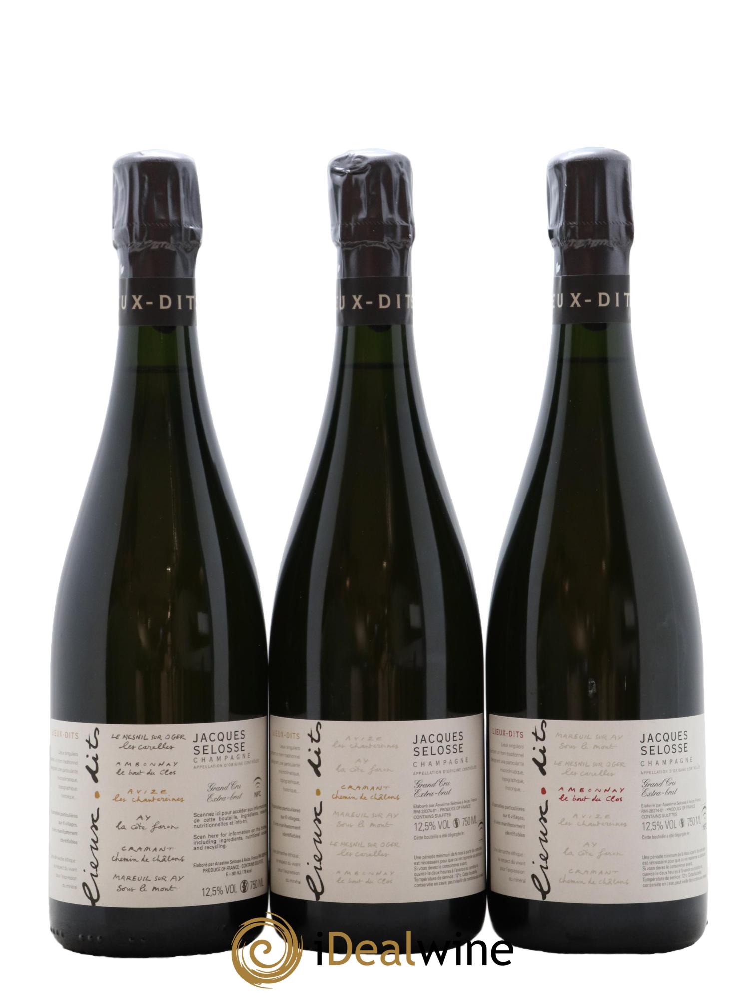 Caisse Collection Lieux-dits Jacques Selosse - Lot de 6 bouteilles - 1