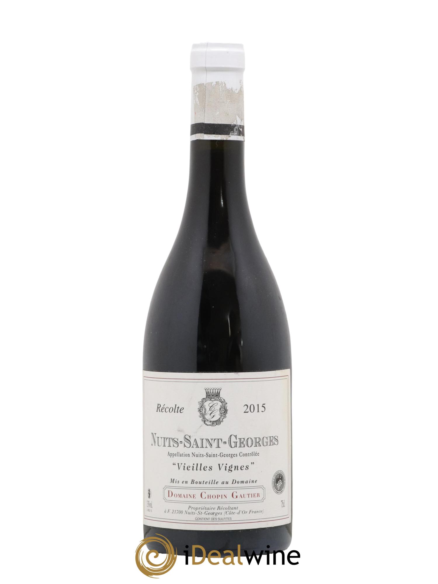 Nuits-Saint-Georges Chopin Gautier Vieilles Vignes 2015 - Lot de 1 bouteille - 0