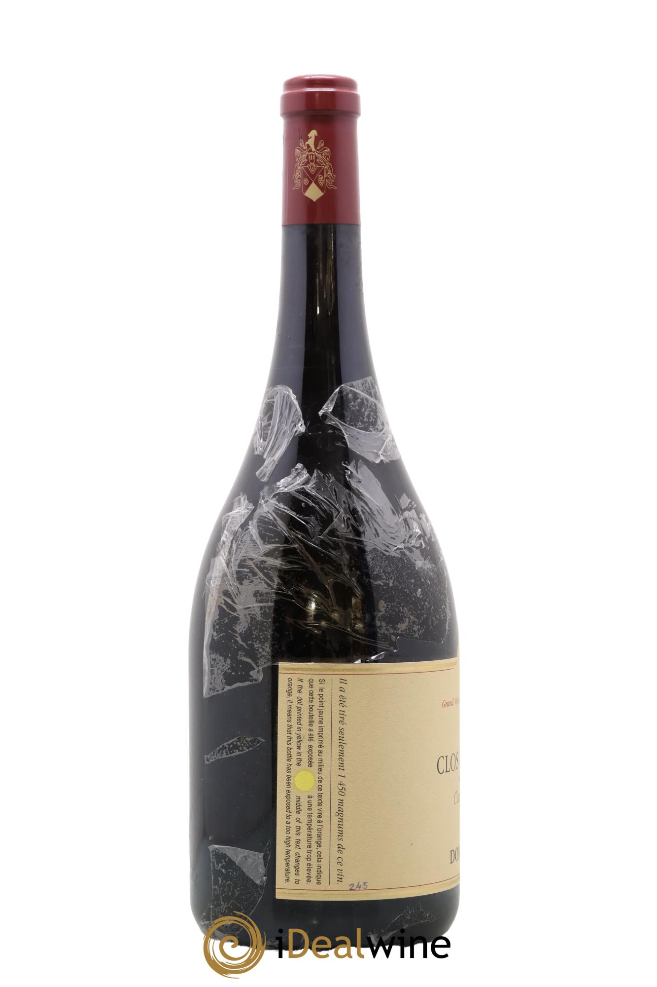 Clos de la Roche Grand Cru Vieilles Vignes Ponsot (Domaine) 2008 - Lot de 1 magnum - 2