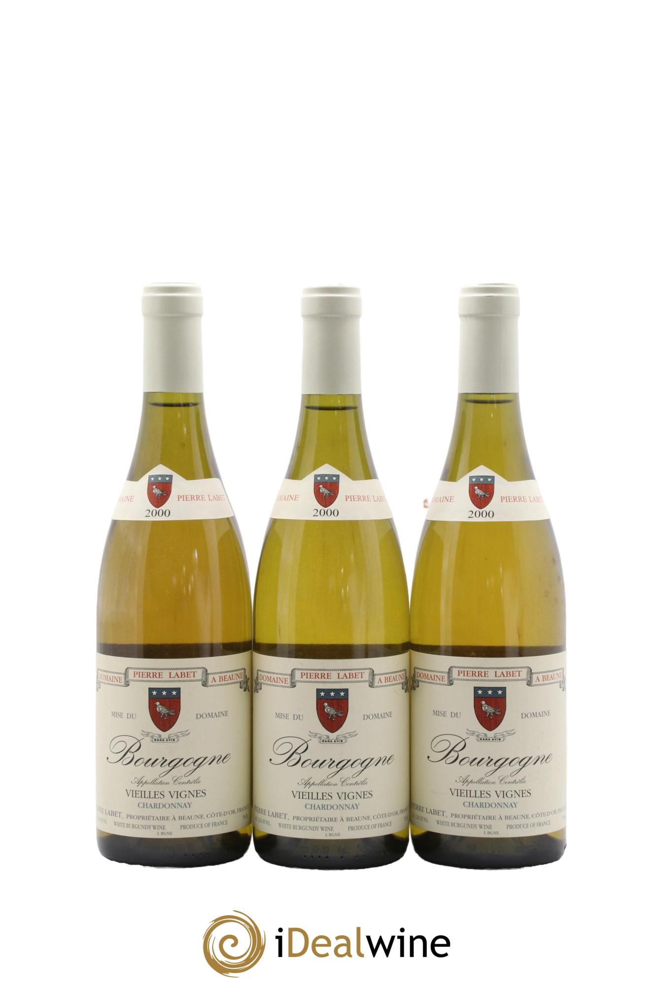 Bourgogne Vieilles Vignes Pierre Labet 2000 - Lot de 3 bouteilles - 0