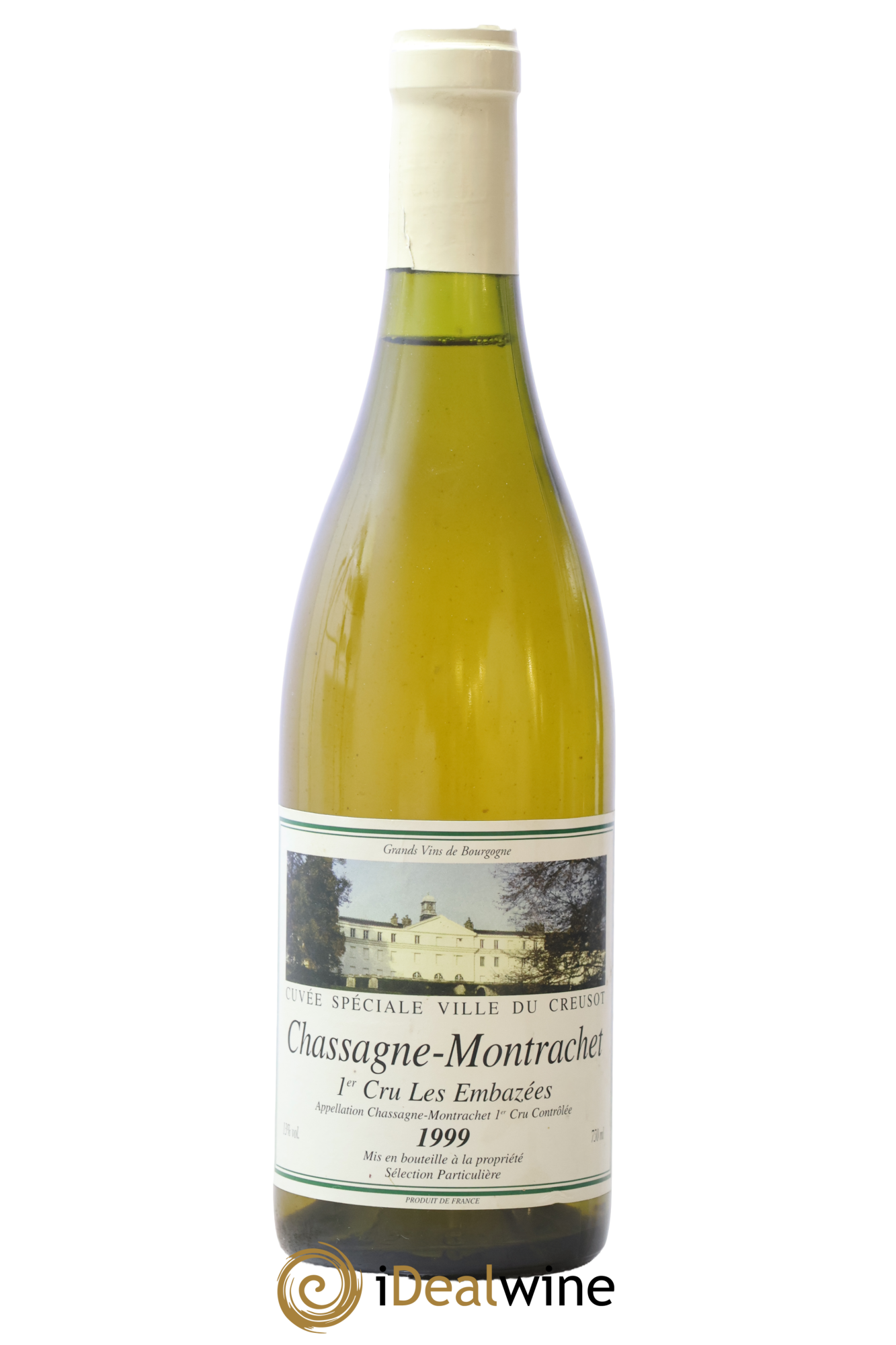 Chassagne-Montrachet 1er Cru Les Embazées Cuvée Spéciale Ville Du Creusot 1999 - Lot de 1 bouteille - 0