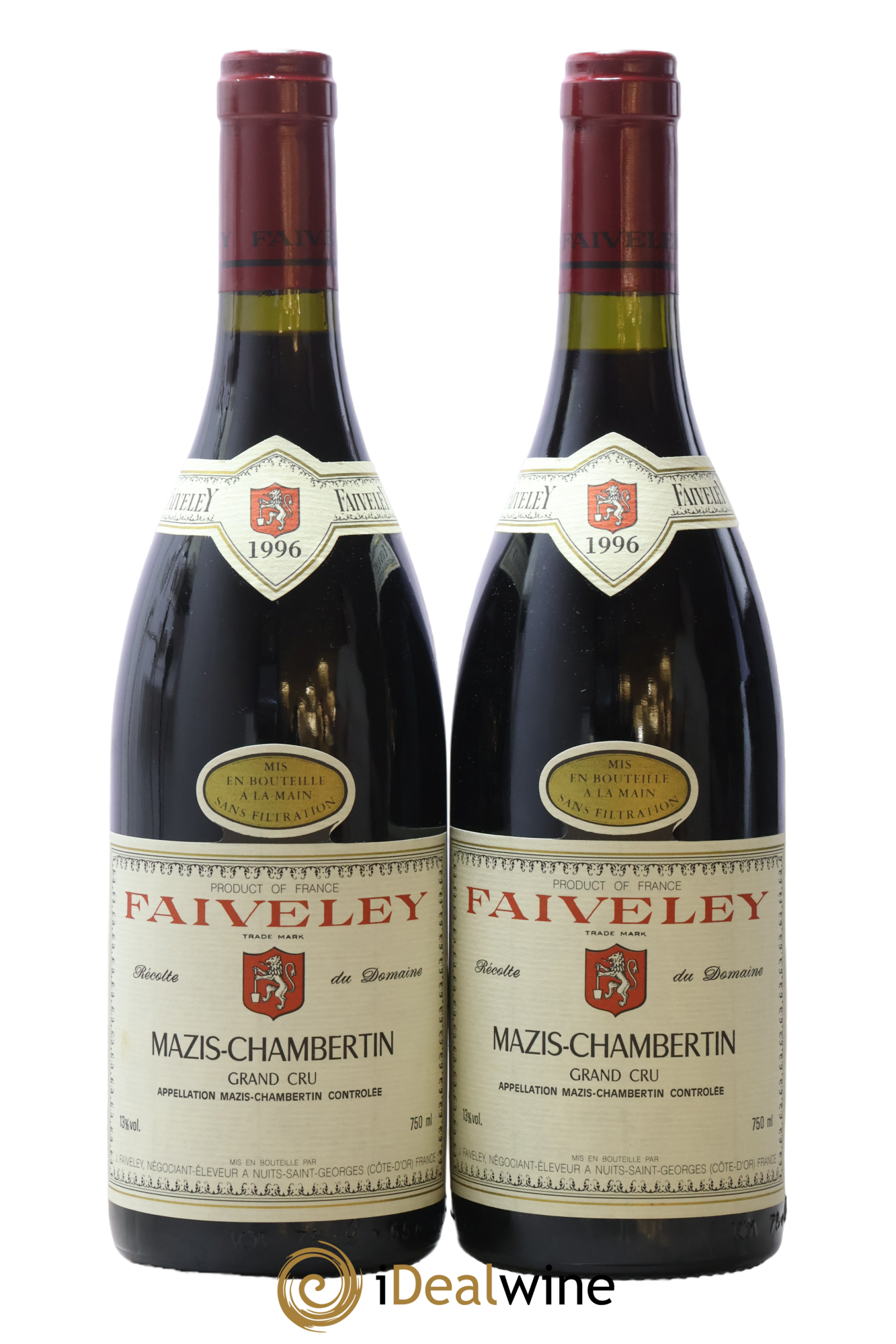 Mazis-Chambertin Grand Cru Faiveley 1996 - Lotto di 2 bottiglie - 0