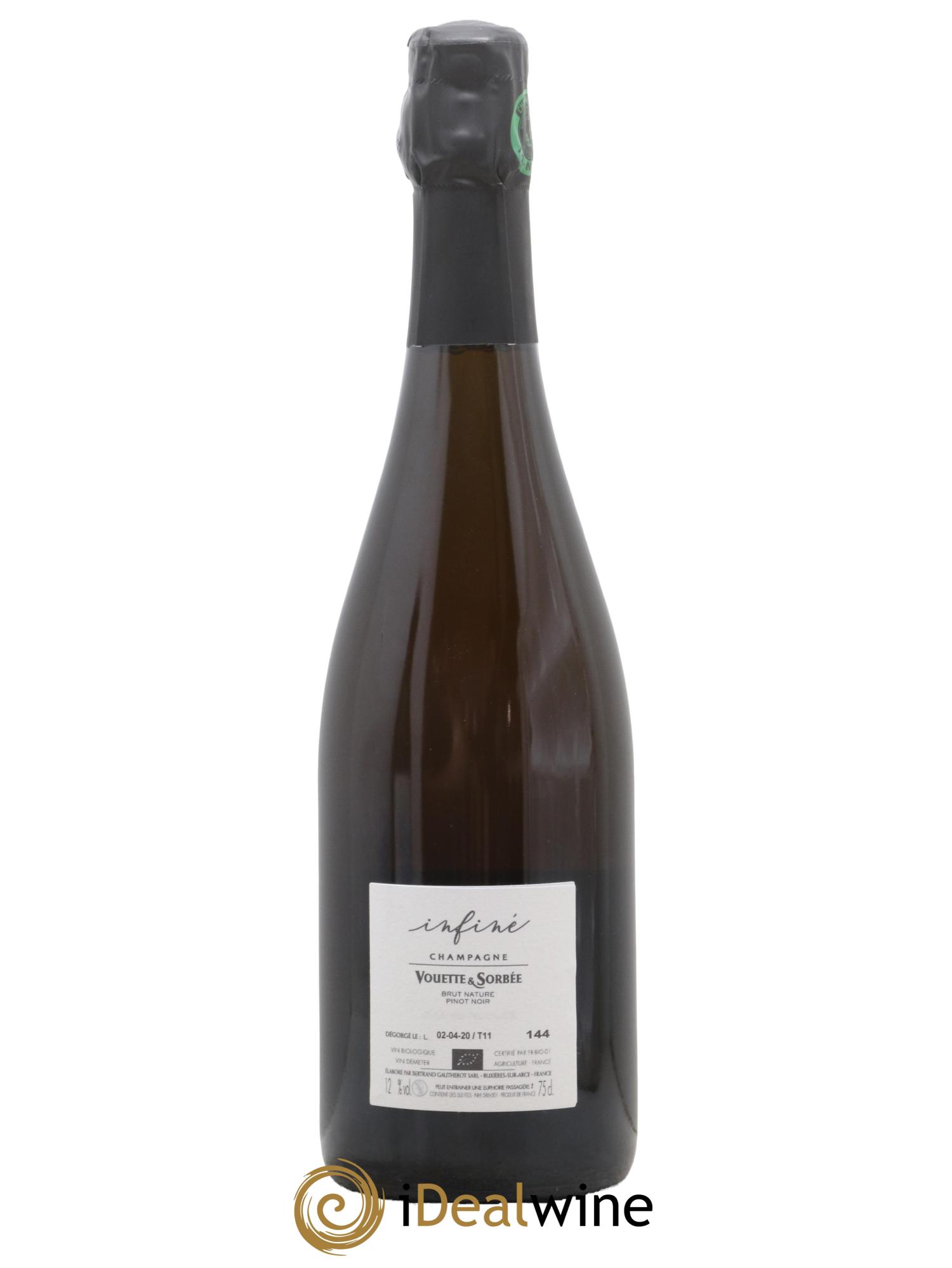 Infiné Vouette et Sorbée Pinot Noir - Lot de 1 bouteille - 1
