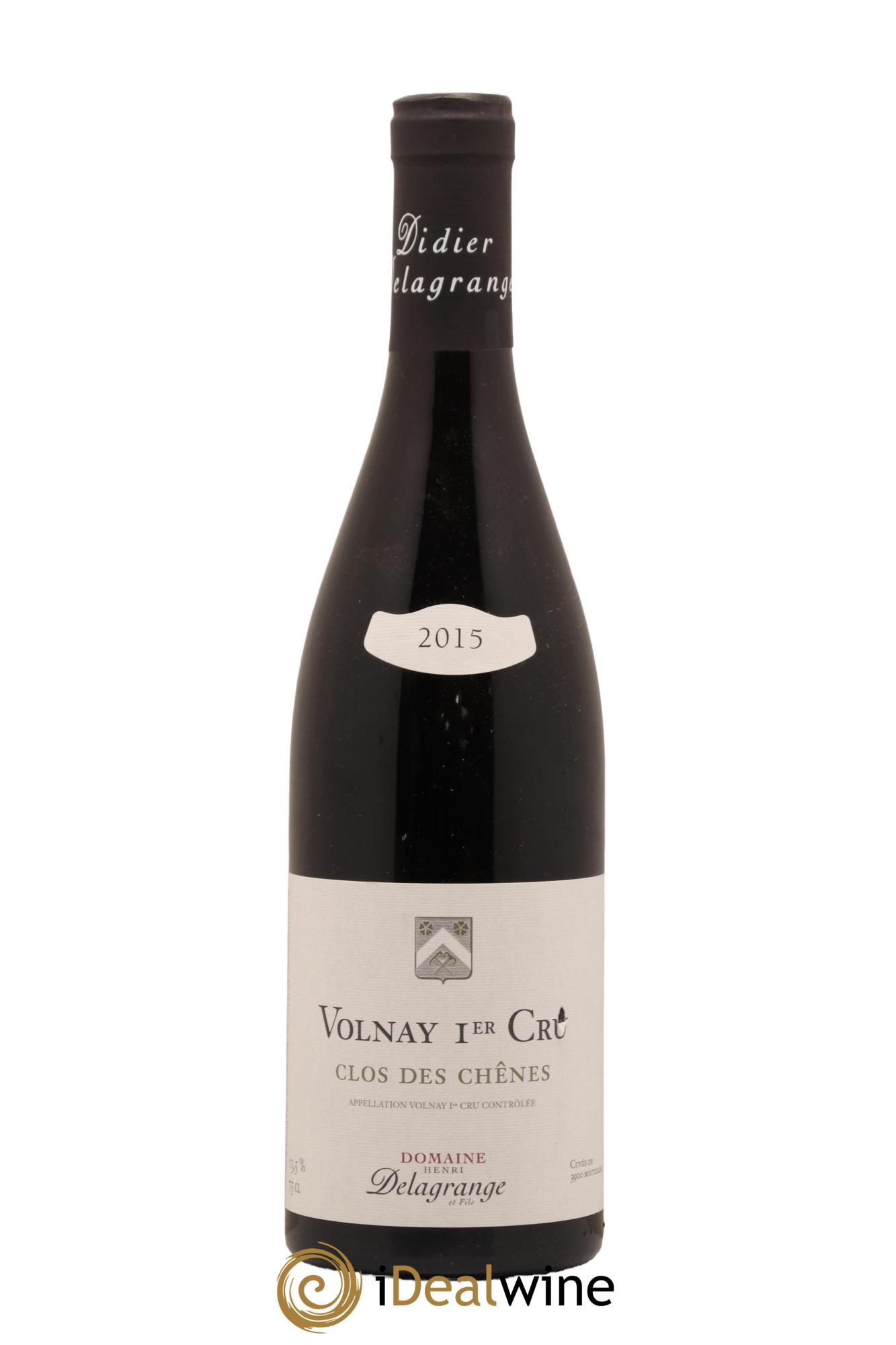 Volnay 1er Cru Clos Des Chenes Domaine Henri Delagrange 2015 - Lot de 1 bouteille - 0