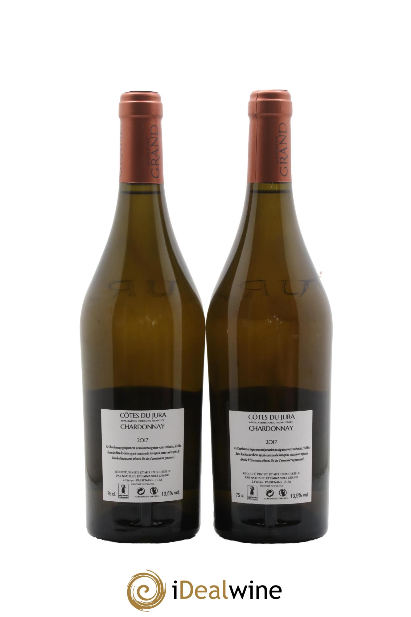 Côtes du Jura Chardonnay Domaine Grand 2017 - Posten von 2 Flaschen - 1