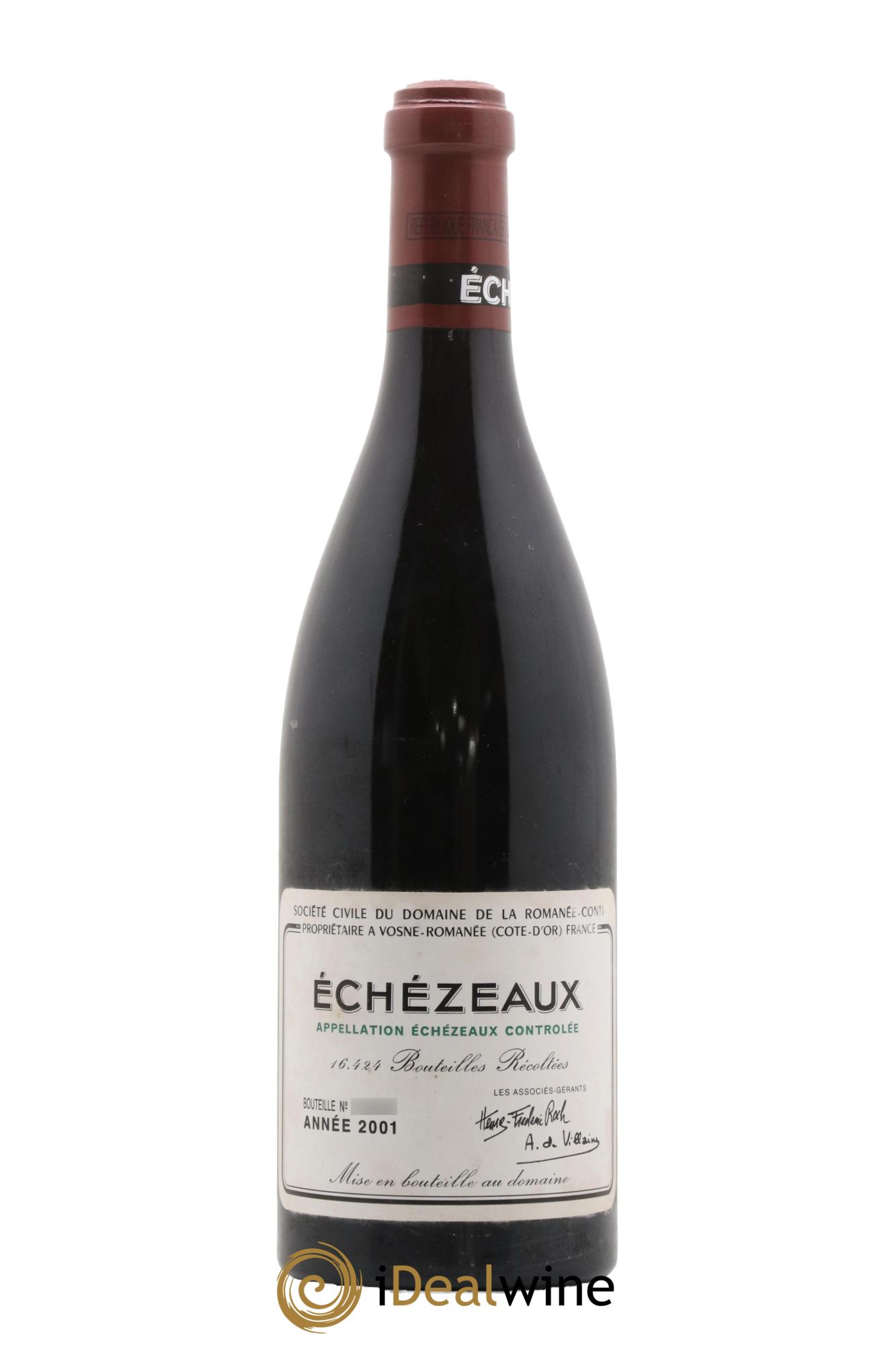 Echezeaux Grand Cru Domaine de la Romanée-Conti 2001 - Lot de 1 bouteille - 0