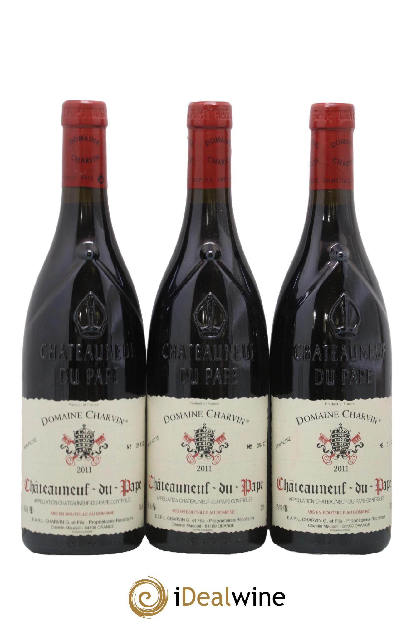 Châteauneuf-du-Pape Charvin (Domaine) 2011 - Lot de 3 bouteilles - 0