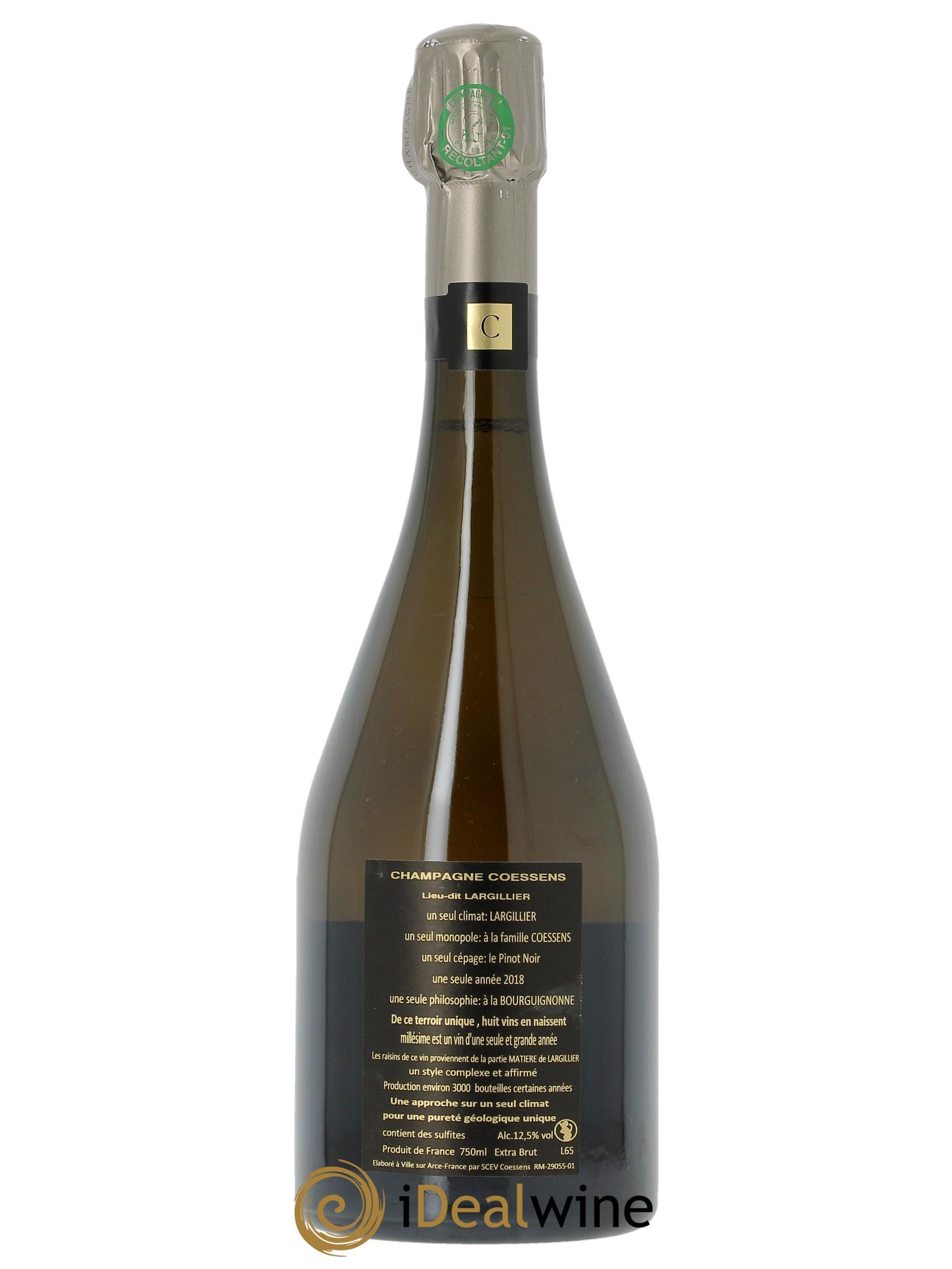 Largillier Millésime Jérome Coessens 2018 - Lot de 1 bouteille - 1