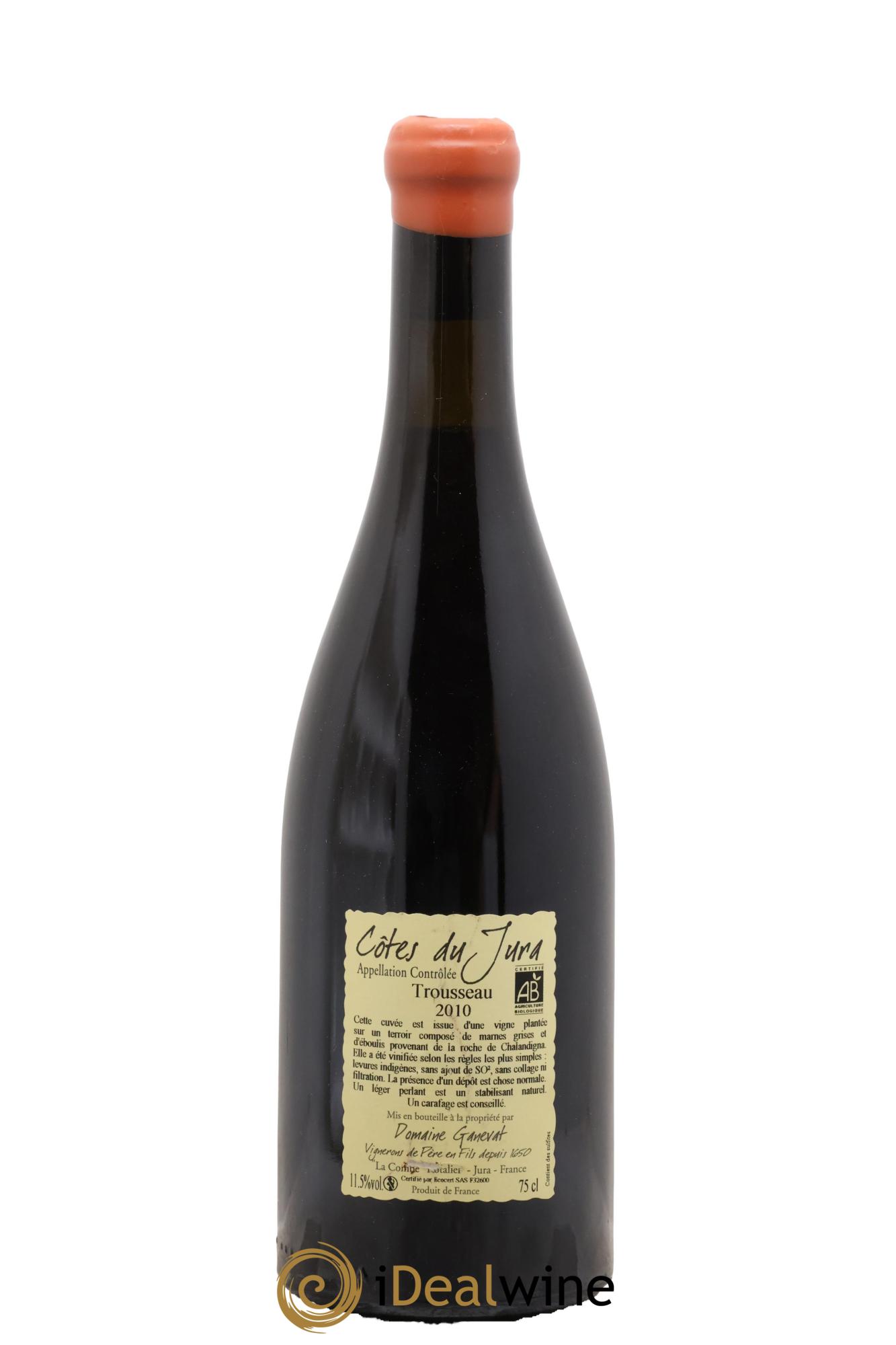 Côtes du Jura Plein Sud Jean-François Ganevat (Domaine) 2010 - Posten von 1 Flasche - 1
