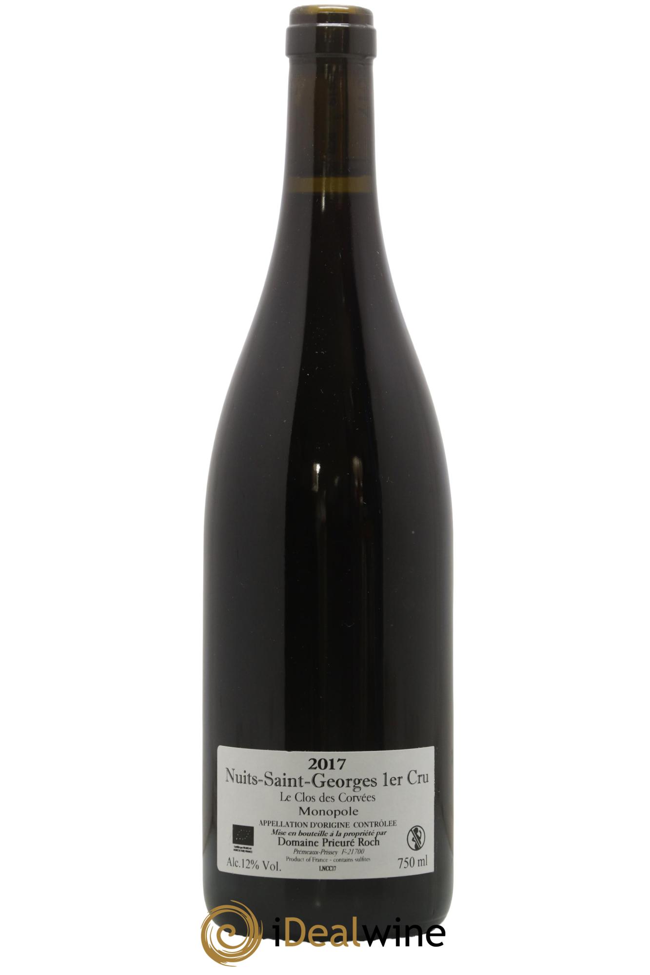 Nuits-Saint-Georges 1er Cru Le Clos des Corvées Prieuré Roch 2017 - Lot of 1 bottle - 1