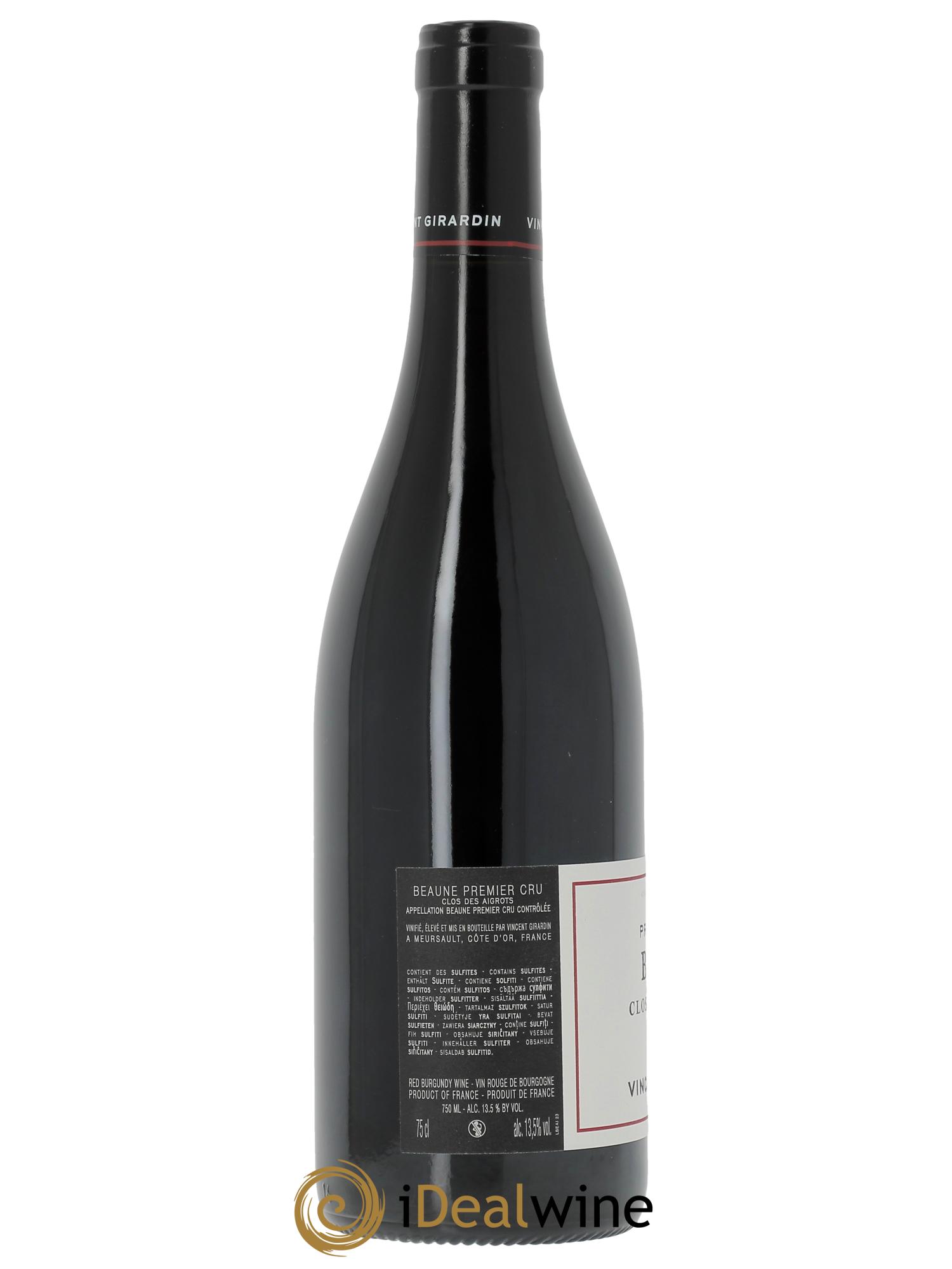 Beaune 1er Cru Clos des Aigrots Vincent Girardin (Domaine)  2023 - Lot of 1 bottle - 1