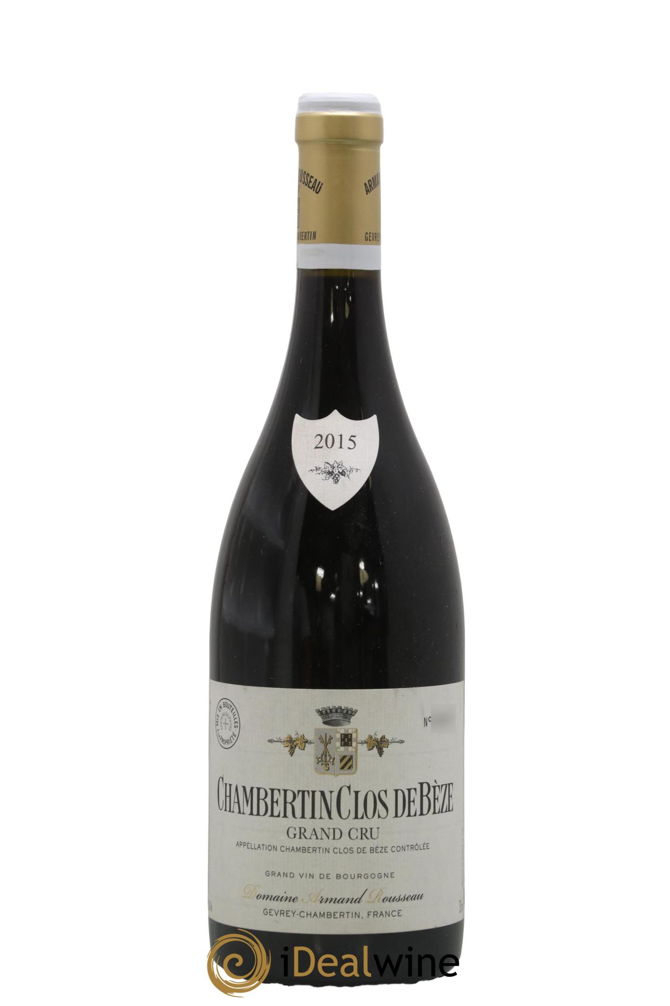 Chambertin Clos de Bèze Grand Cru Armand Rousseau (Domaine) 2015 - Lot de 1 bouteille - 0