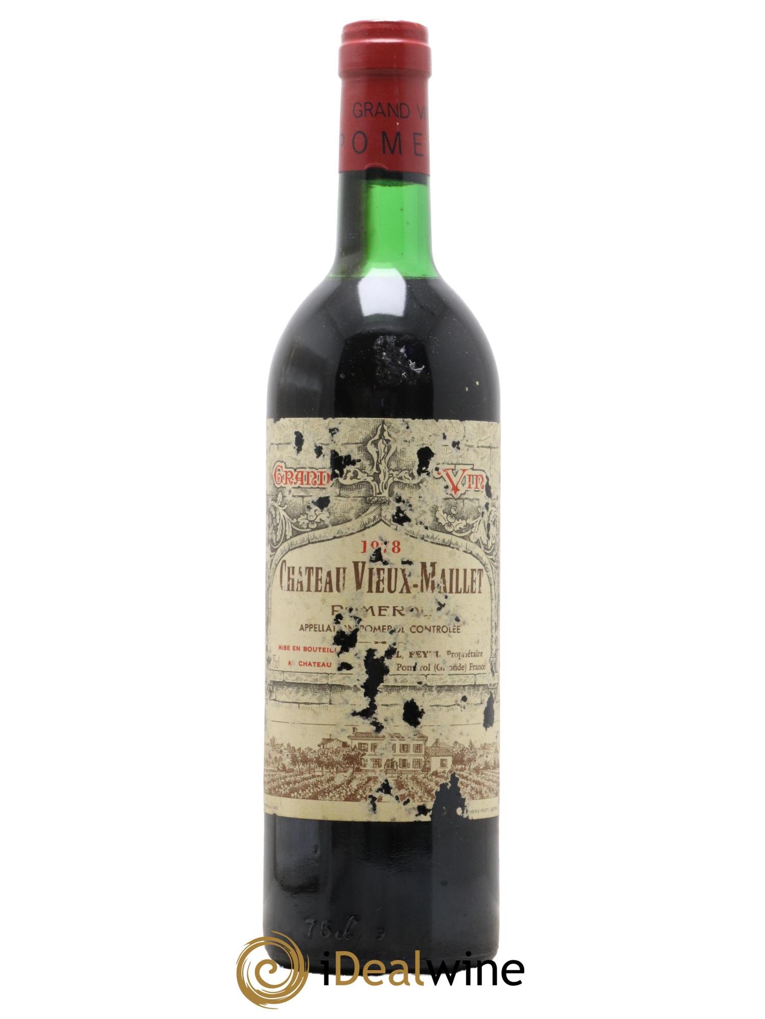 Château Vieux Maillet 1978 - Lot de 1 bouteille - 0