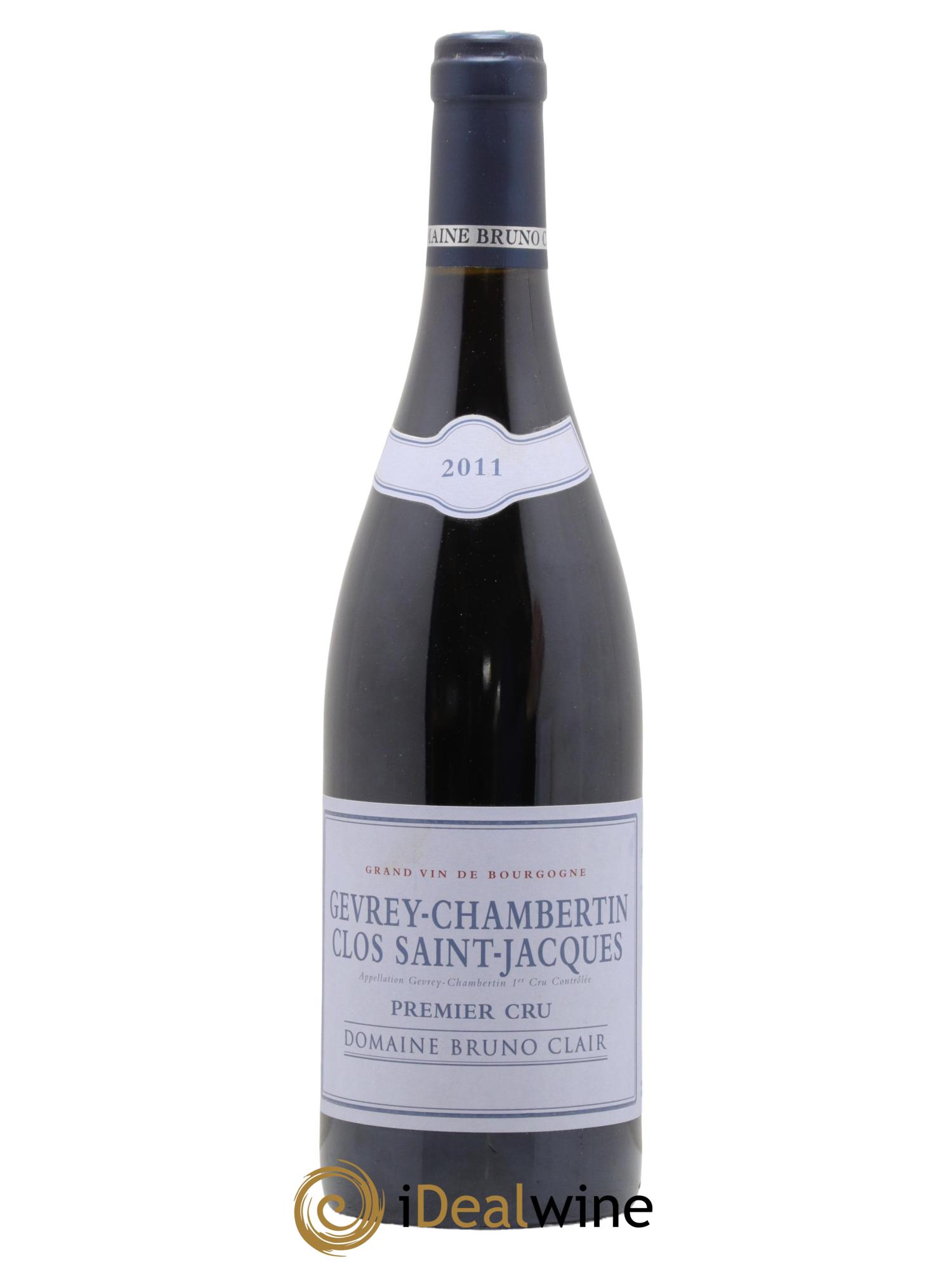 Gevrey-Chambertin 1er Cru Clos Saint-Jacques Bruno Clair (Domaine) 2011 - Posten von 1 Flasche - 0