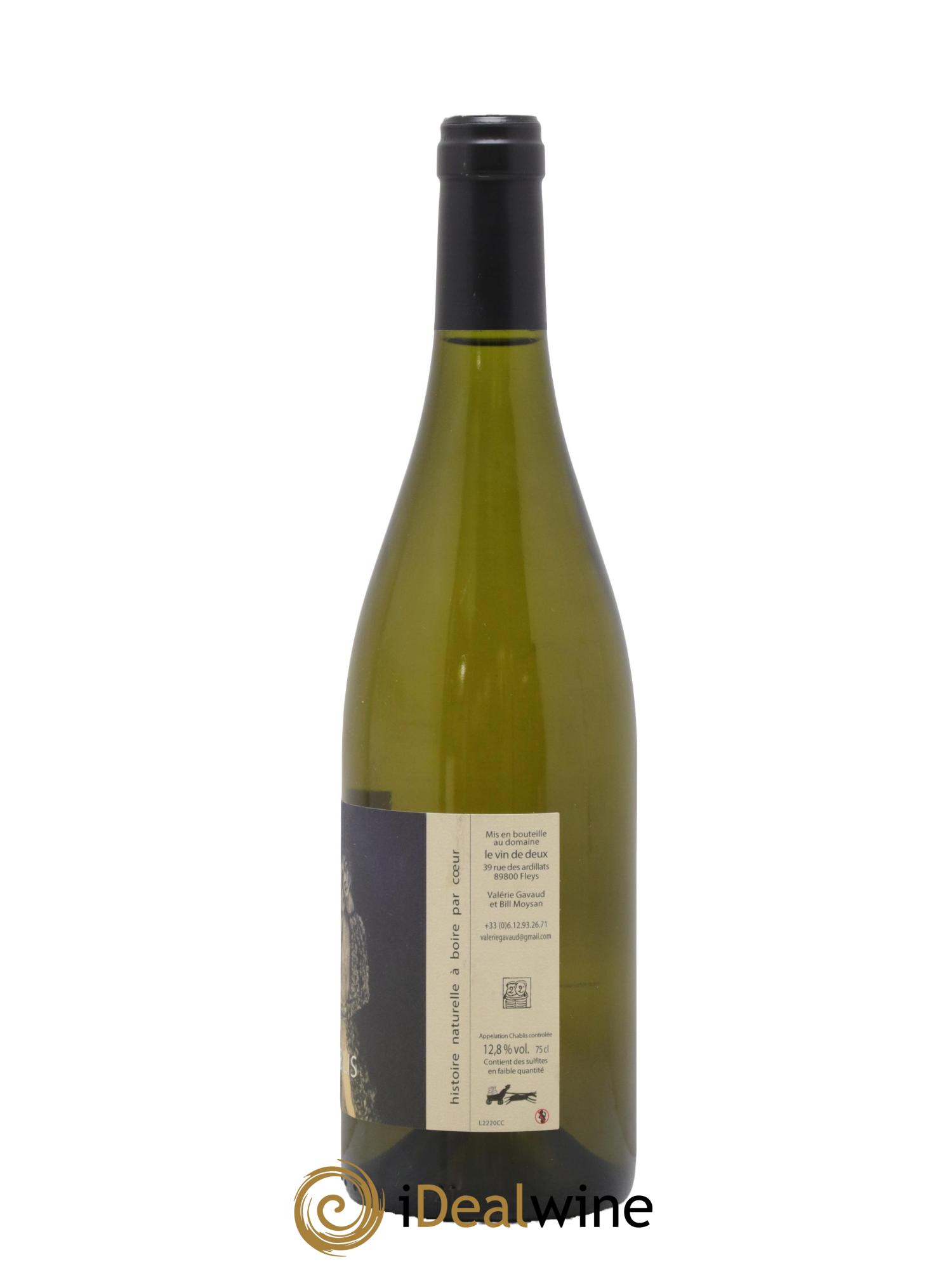 Chablis Le Vin de Deux Gavaud et Moysan 2020 - Lot de 1 bouteille - 1