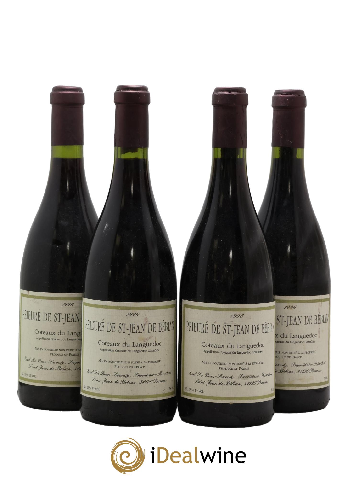 Languedoc Prieuré St-Jean de Bébian 1996 - Lotto di 4 bottiglie - 0