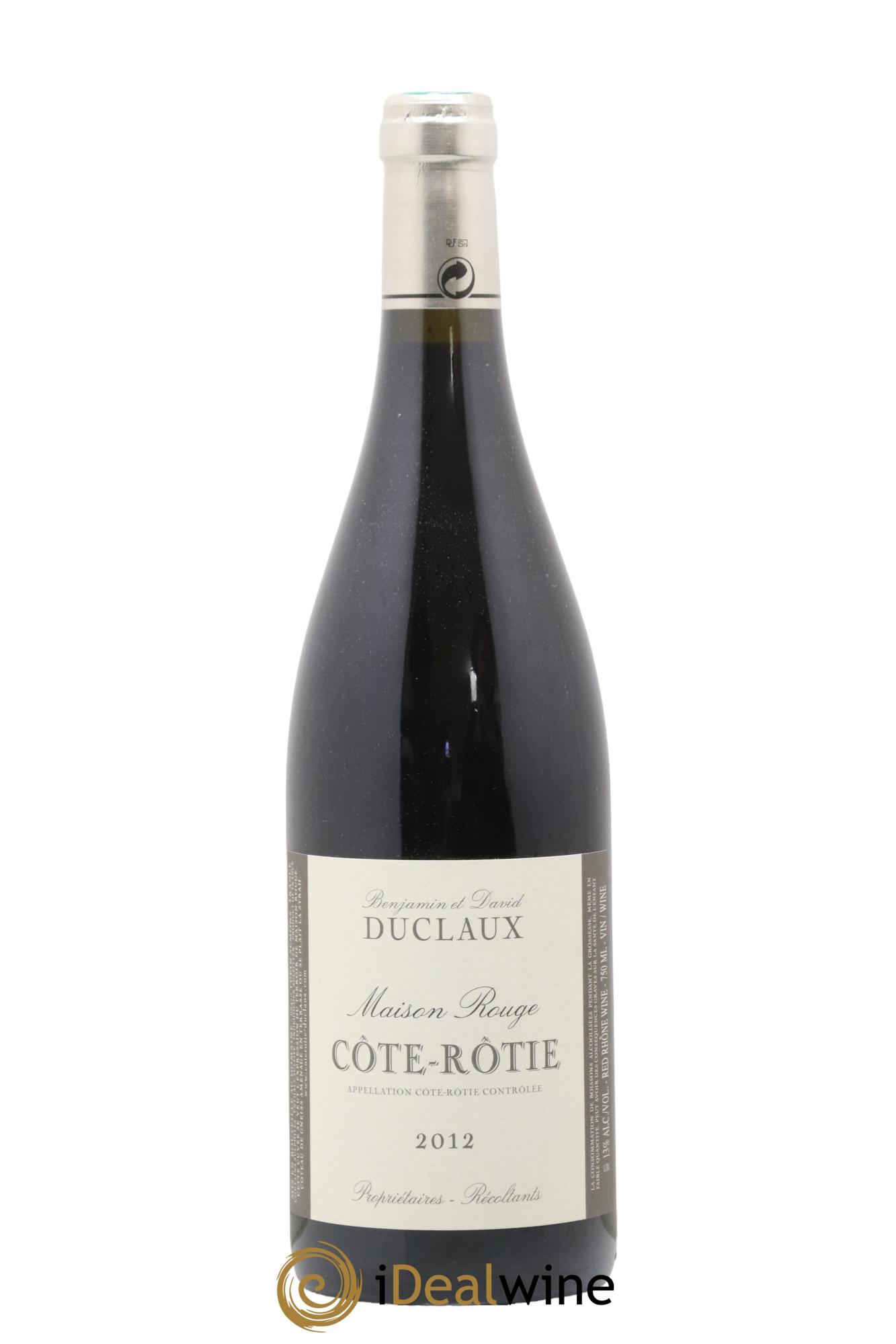 Côte-Rôtie Maison Rouge Domaine Duclaux 2012 - Lot de 1 bouteille - 0