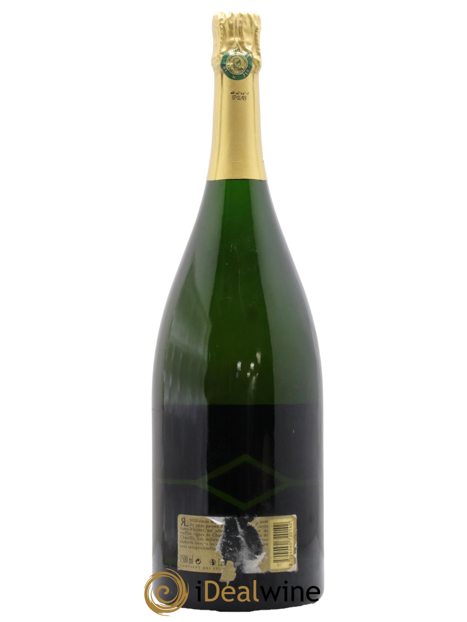 Champagne Saint-Vincent R et L Legras 1996 - Posten von 1 Magnum - 1