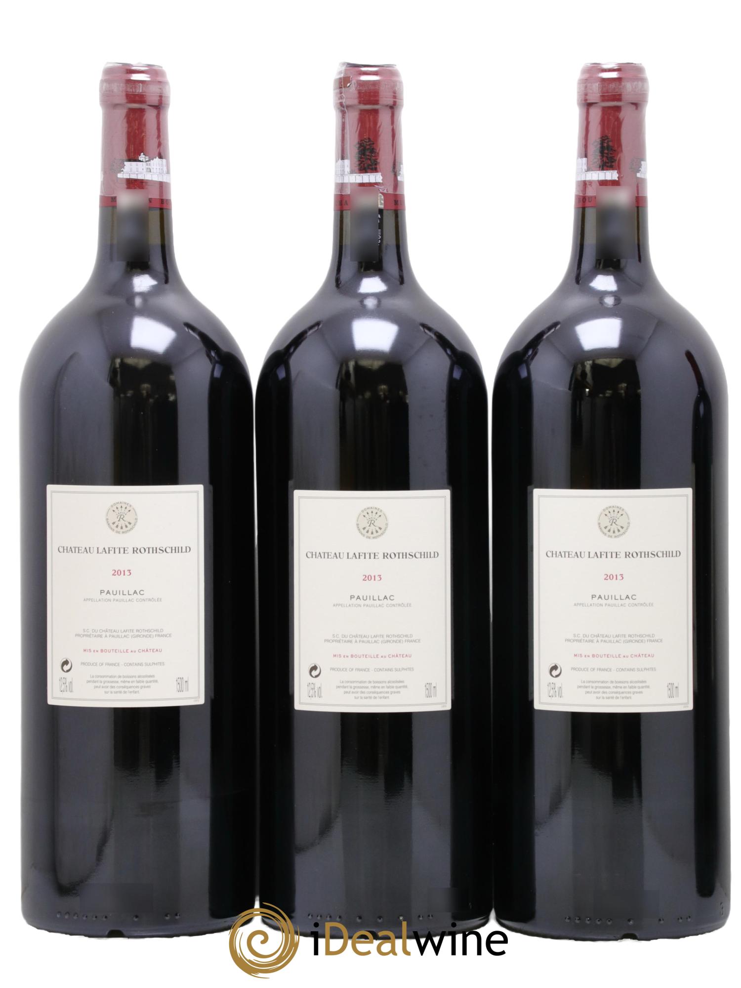 Château Lafite Rothschild 1er Grand Cru Classé 2013 - Lot of 3 magnums - 1