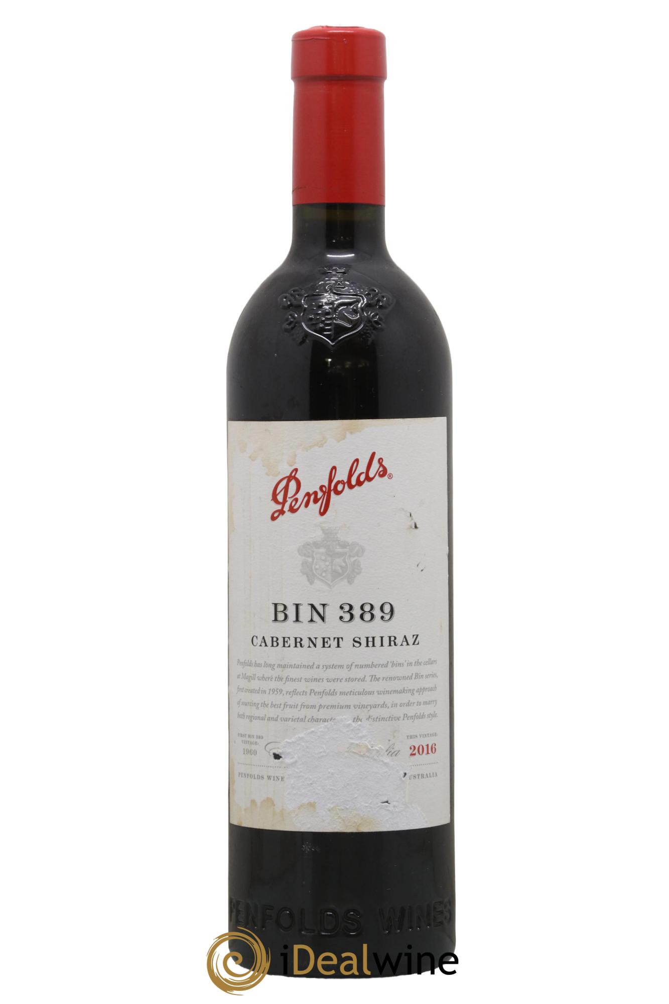 South Australia Penfolds Wines Bin 389 Cabernet Shiraz 2016 - Lot de 1 bouteille - 0