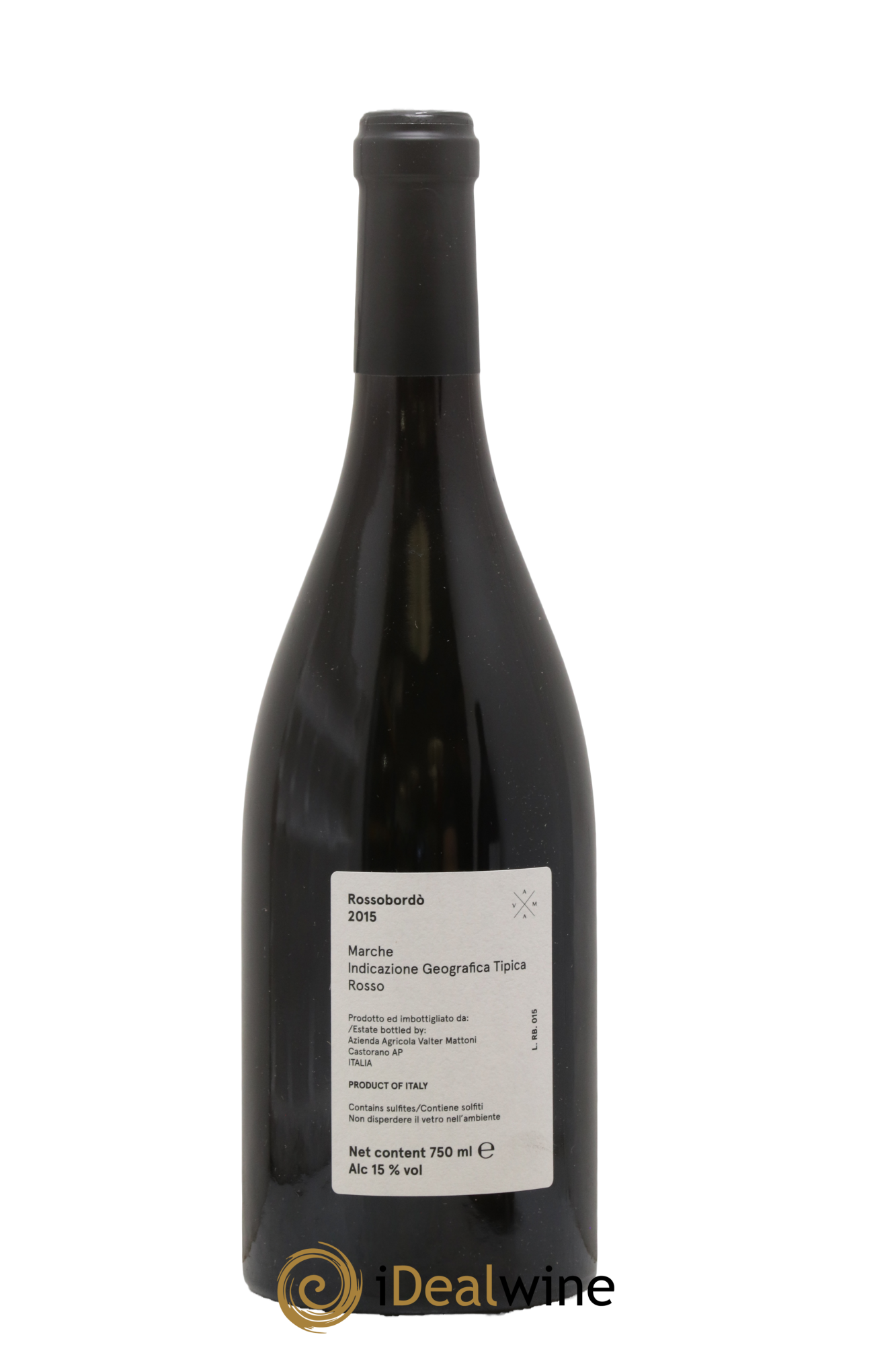 Italie IGT Marche - Rossobordo - Valter Mattoni 2015 - Lot of 1 bottle - 1