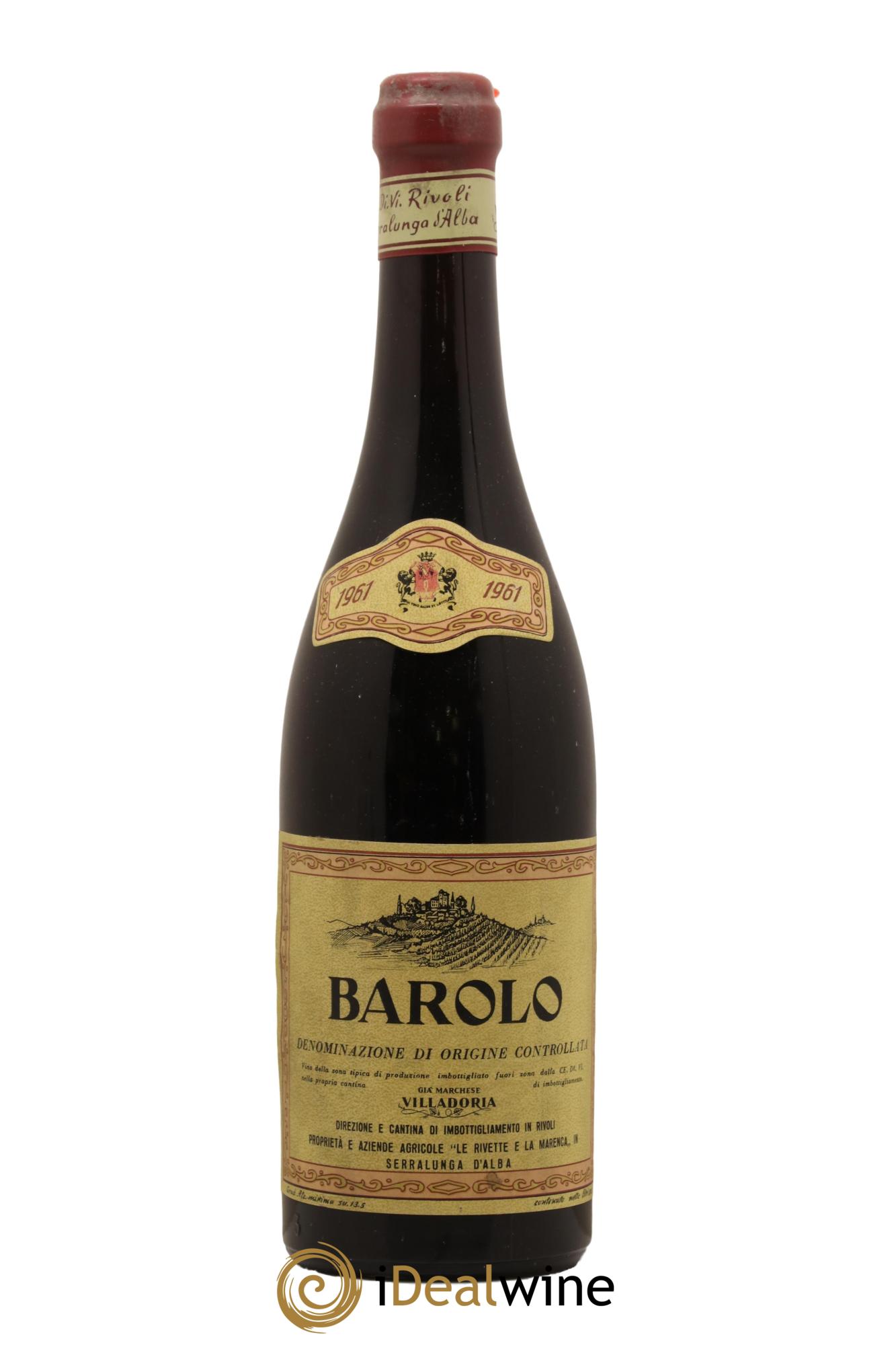 Barolo Villadoria 1961 - Lot de 1 bouteille - 0