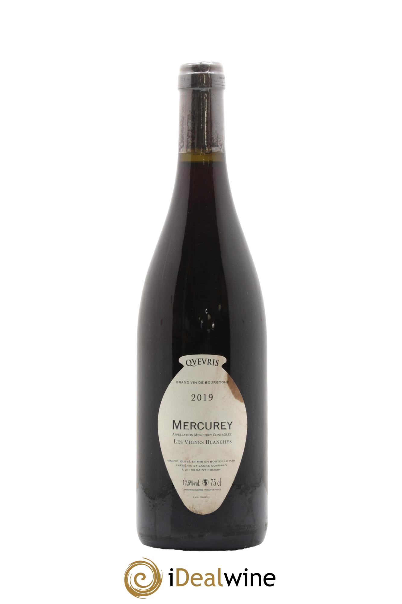 Mercurey Les Vignes Blanches Qvevris Domaine de Chassorney - Frédéric Cossard 2019 - Lot de 1 bouteille - 1