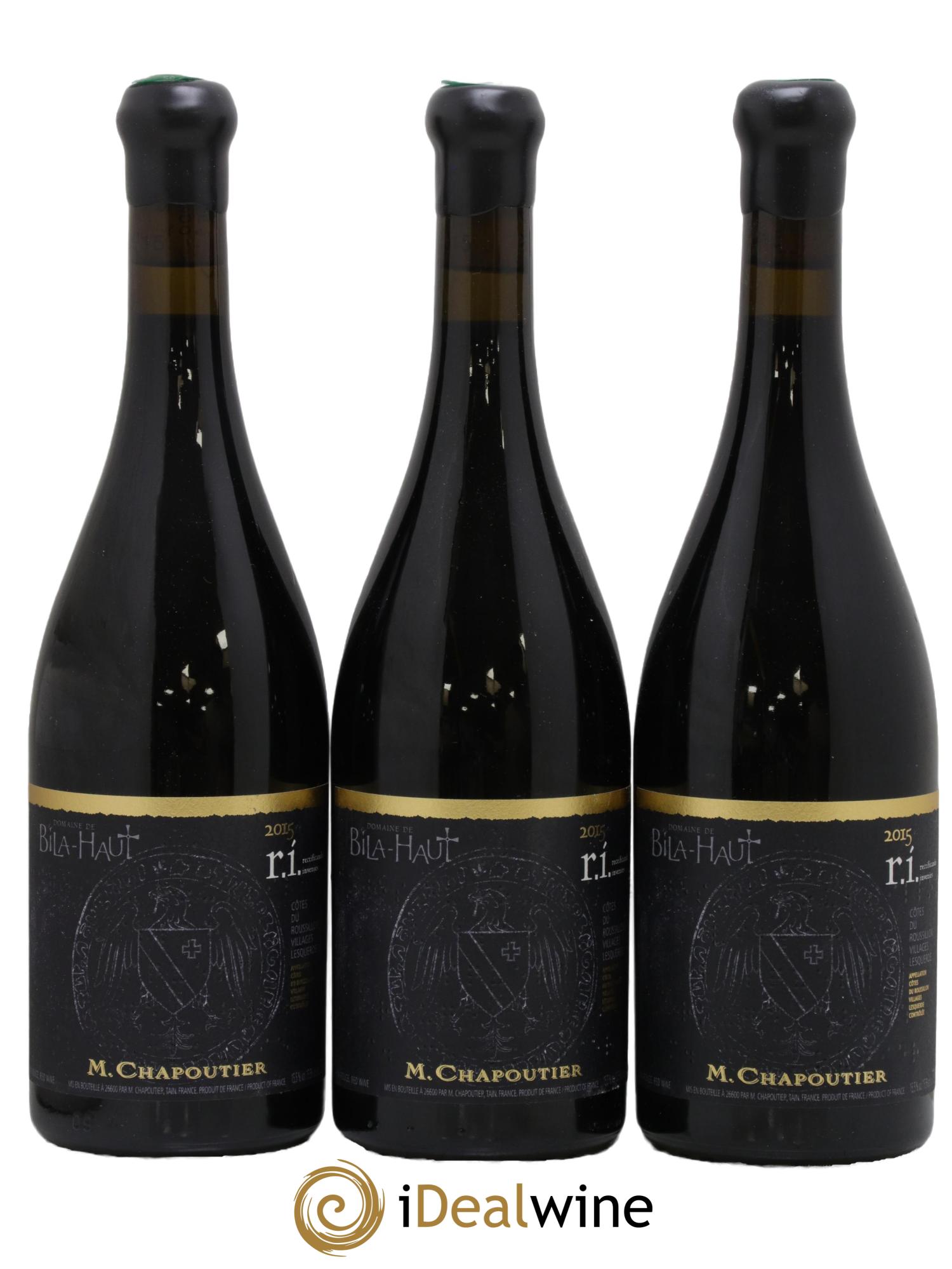 Côtes-du-Roussillon Villages Lesquerde Bila-Haut (Domaine) R.I Rectificando Invenies Chapoutier 2015 - Lotto di 3 bottiglie - 0