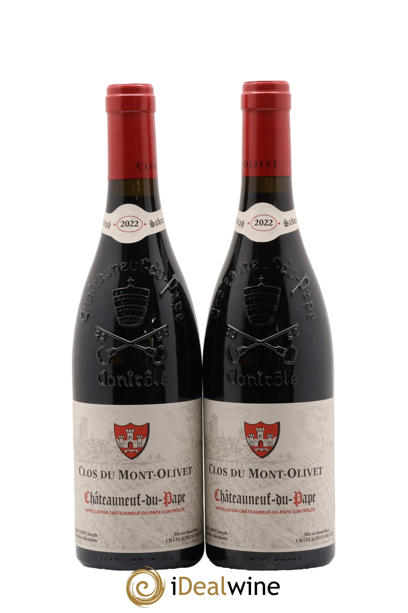 Châteauneuf-du-Pape Clos du Mont-Olivet 2022 - Lot de 2 bouteilles - 0