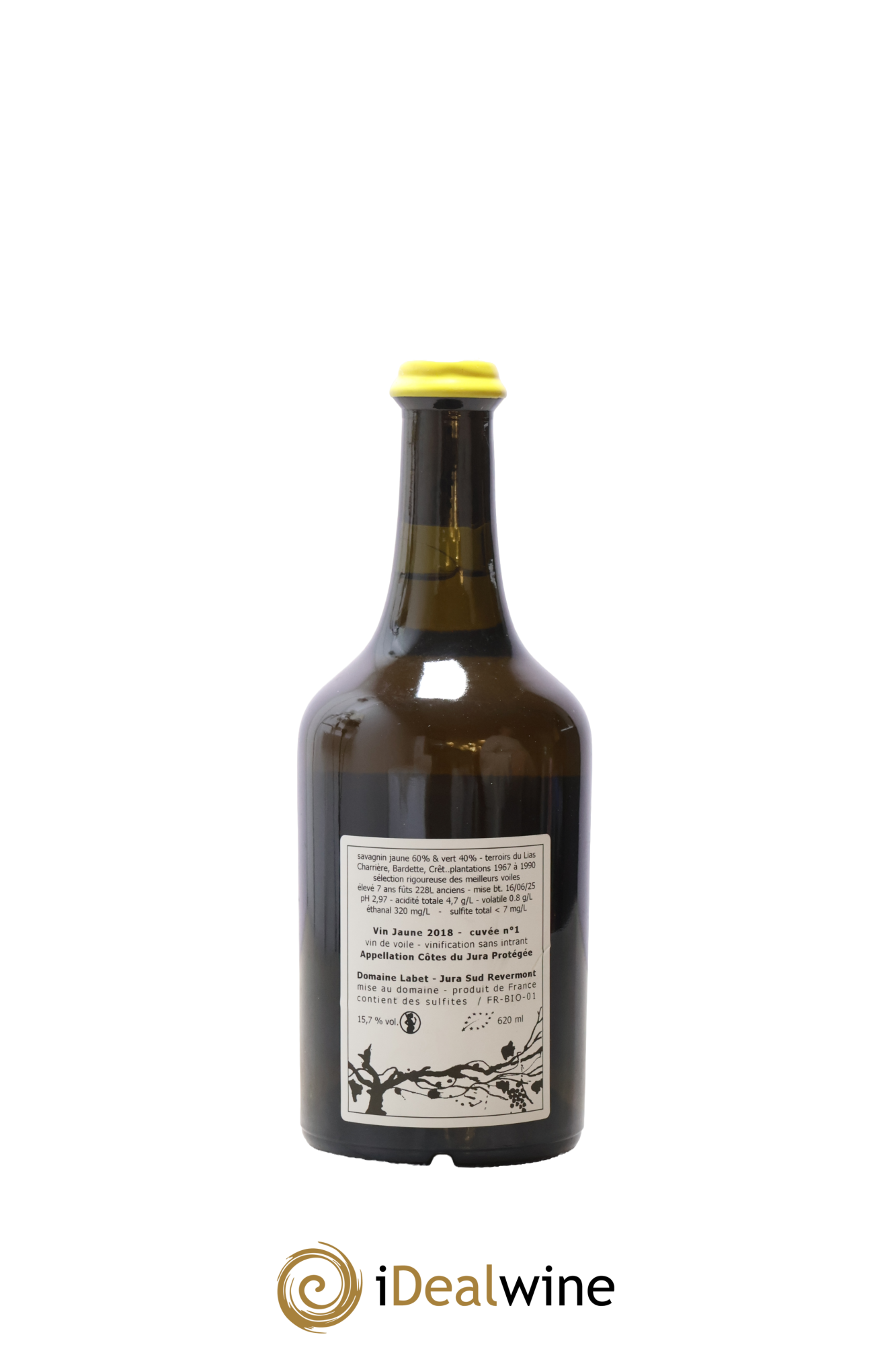 Côtes du Jura Côtes du Jura Vin Jaune Cuvée N°1 Labet (Domaine) 2018 - Posten von 1 Clavelin - 1