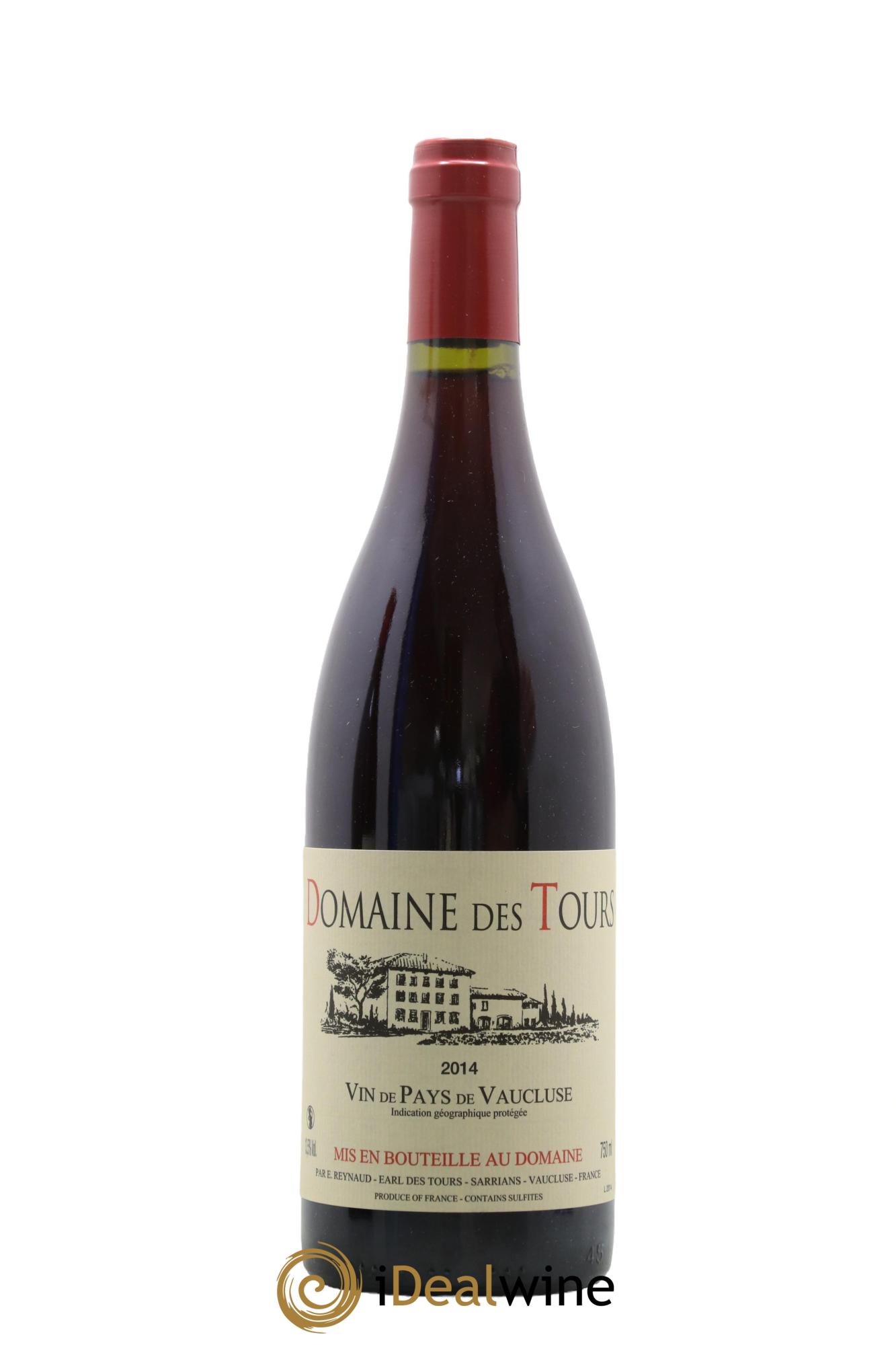 Vaucluse (Vin de Pays de Vaucluse) Domaine des Tours Emmanuel Reynaud 2014 - Lot de 1 bouteille - 0