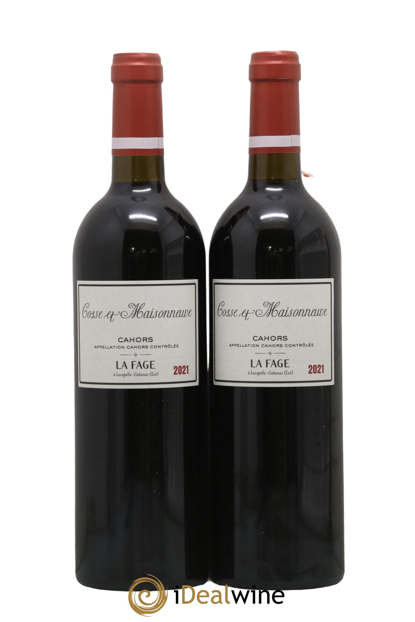 Cahors La Fage Cosse-Maisonneuve (Domaine) 2021 - Posten von 2 Flaschen - 0