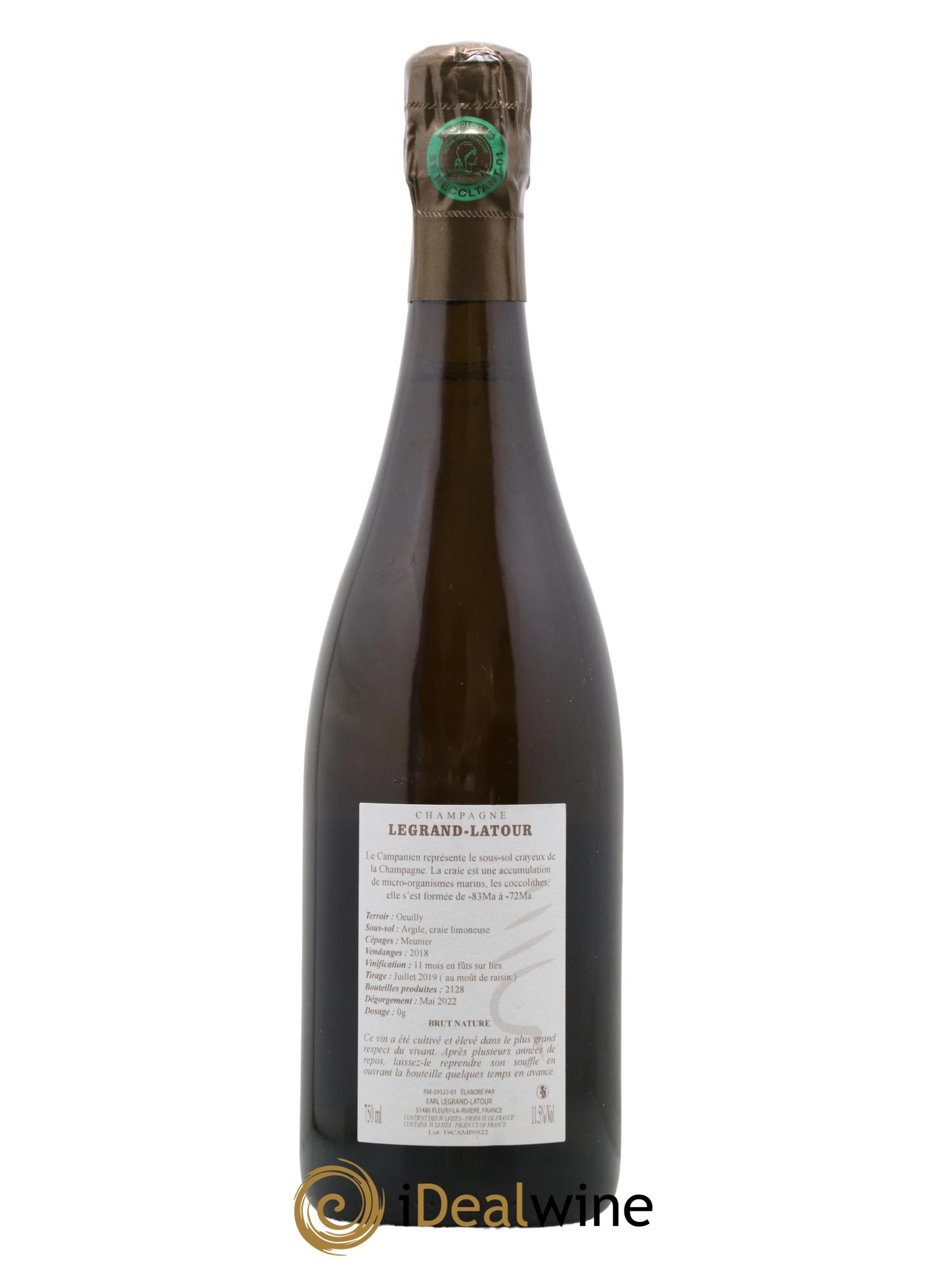 Campanien Legrand Latour 2018 - Lot de 1 bouteille - 1