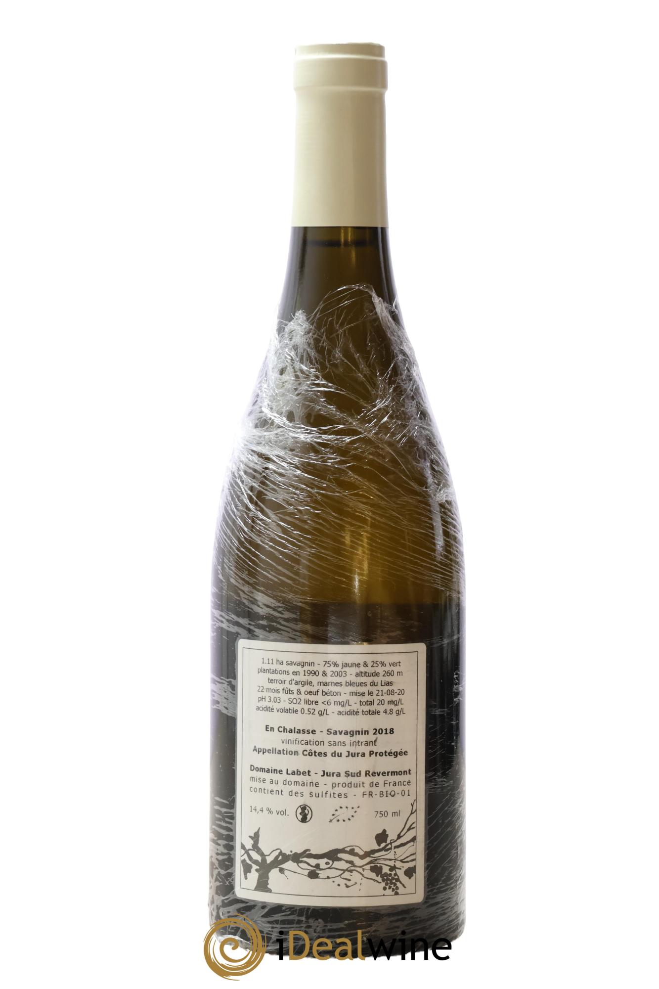 Côtes du Jura Fleur de Savagnin Romain - Julien  - Charline Labet 2018 - Lot de 1 bouteille - 1
