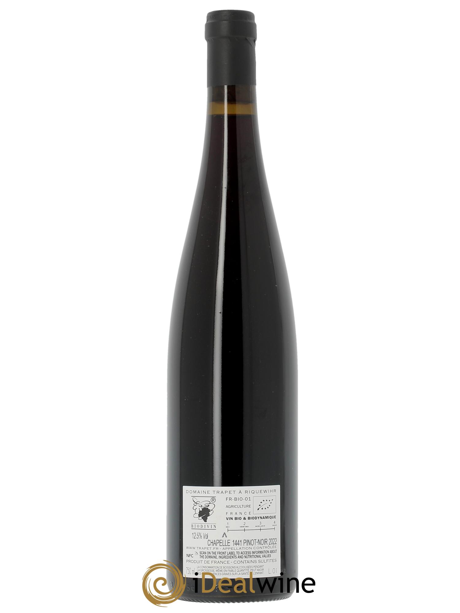 Alsace Chapelle 1441 Domaine Trapet 2022 - Lot of 1 bottle - 1