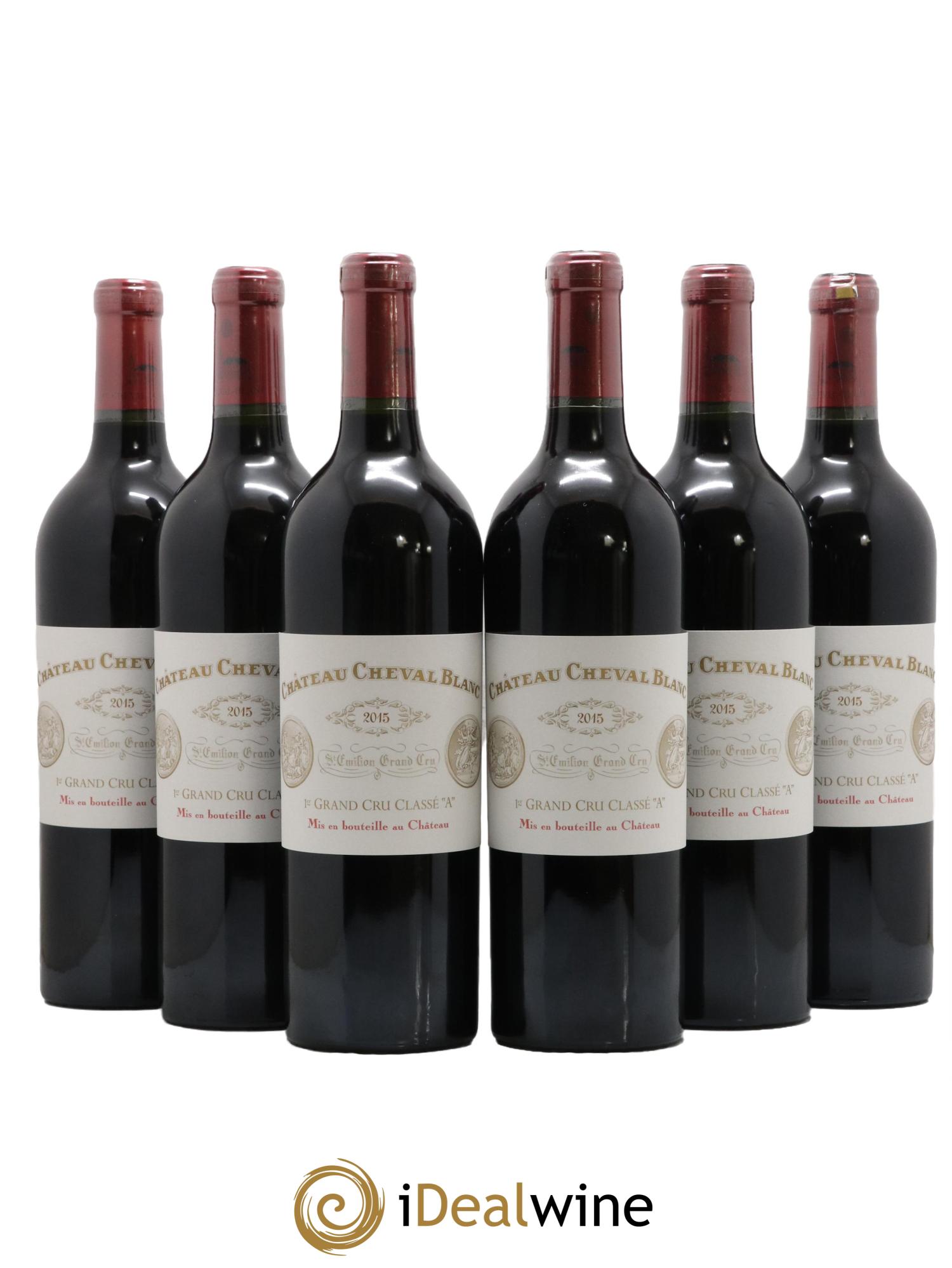 Château Cheval Blanc 1er Grand Cru Classé A 2015 - Lot de 6 bouteilles - 0