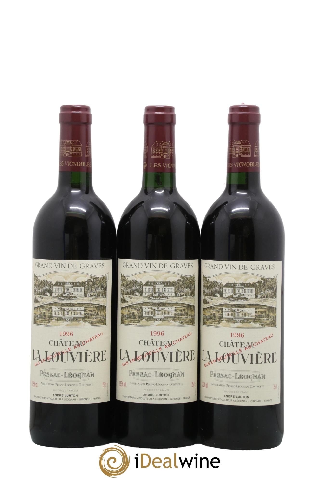 Château la Louvière 1996 - Lot de 12 bouteilles - 1