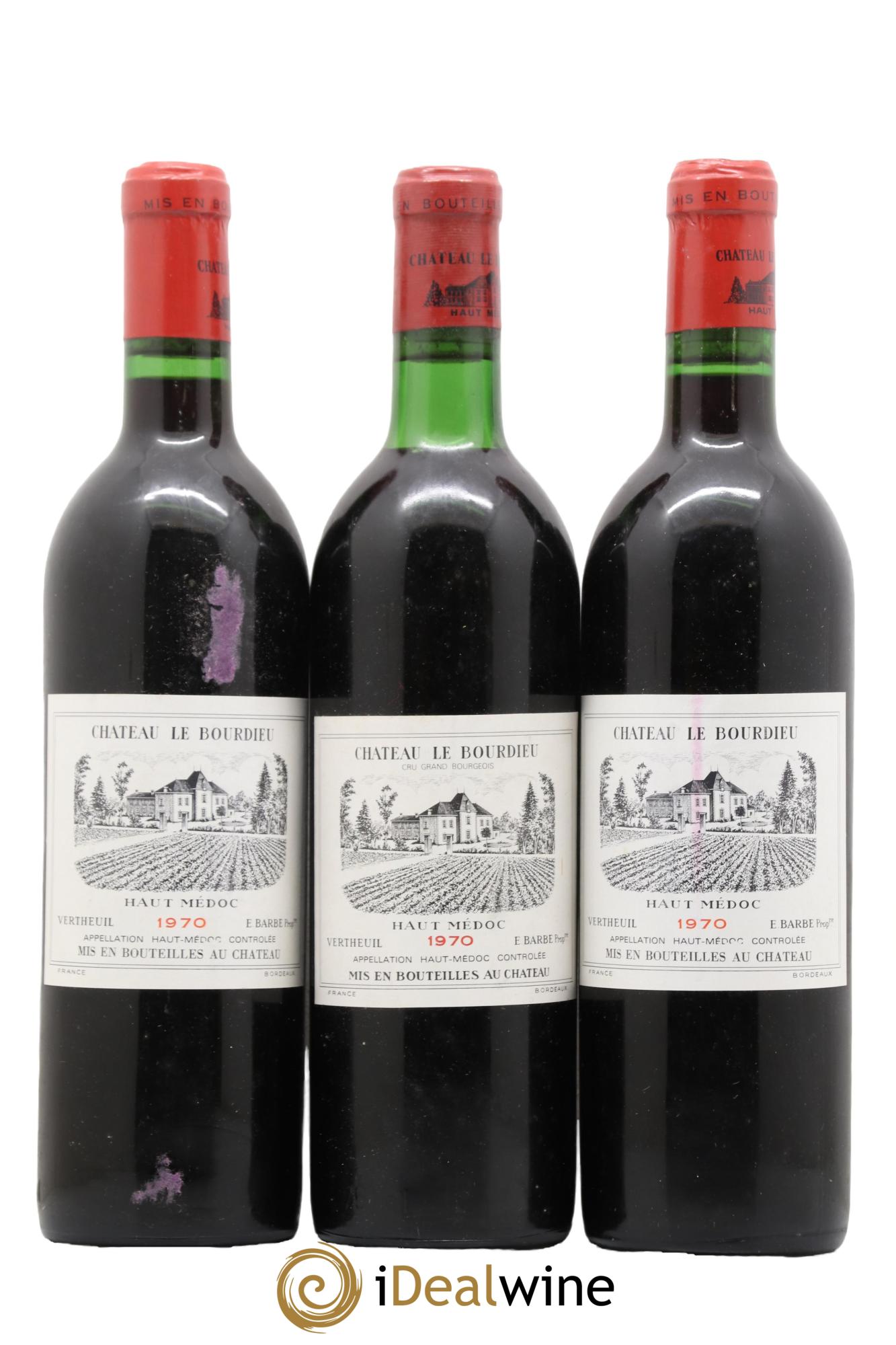 Château le Bourdieu Cru Bourgeois 1970 - Lot de 6 bouteilles - 2
