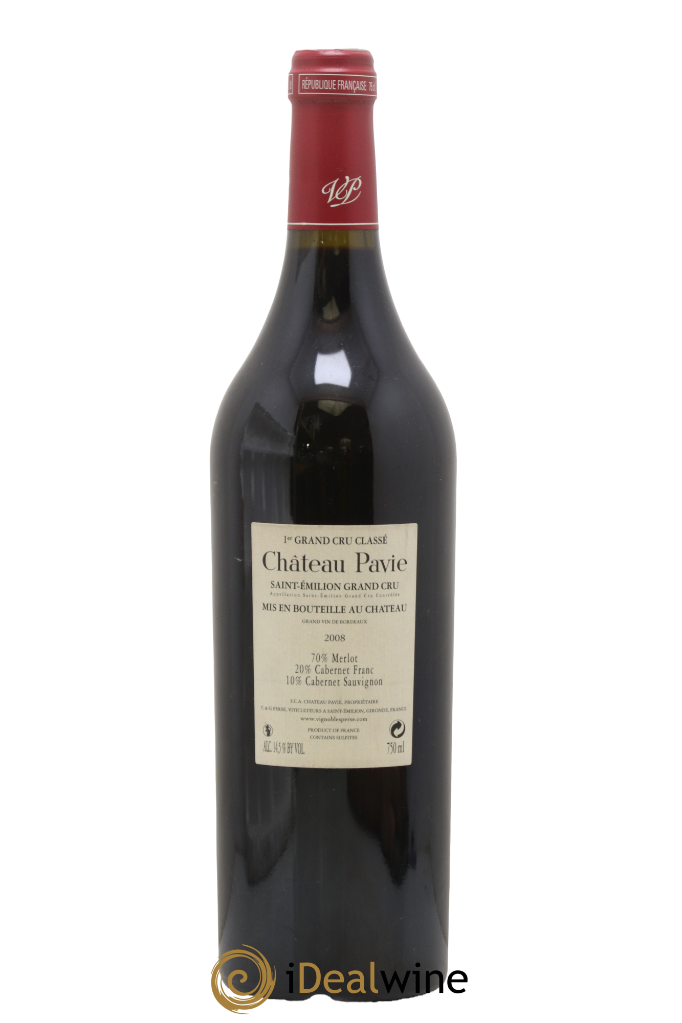 Château Pavie 1er Grand Cru Classé A 2008 - Lot of 1 bottle - 1