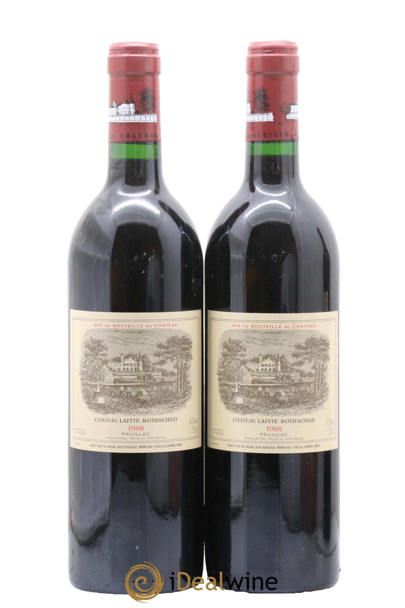 Château Lafite Rothschild 1er Grand Cru Classé 1988 - Lot of 2 bottles - 0