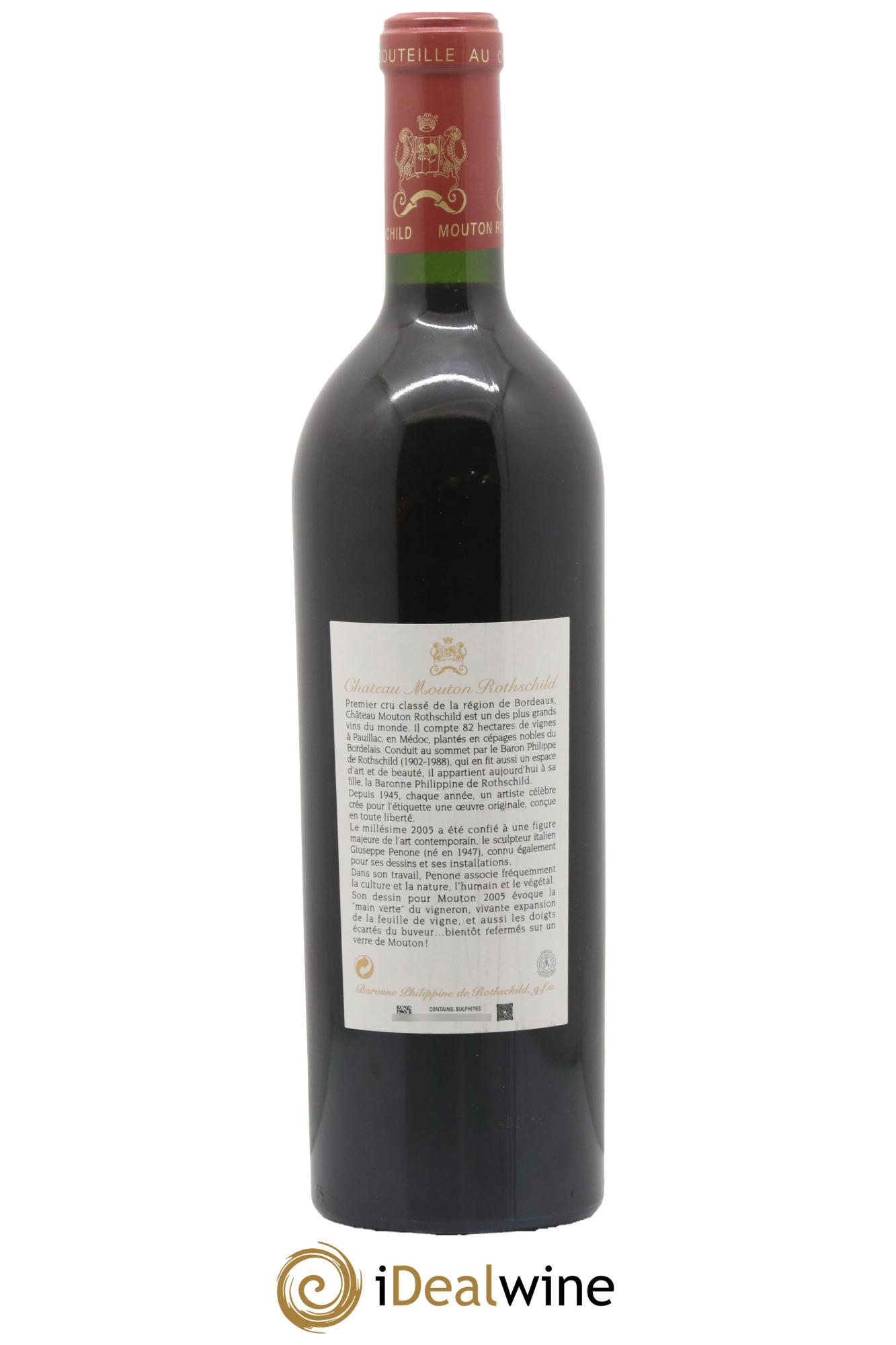 Château Mouton Rothschild 1er Grand Cru Classé 2005 - Lot of 1 bottle - 1