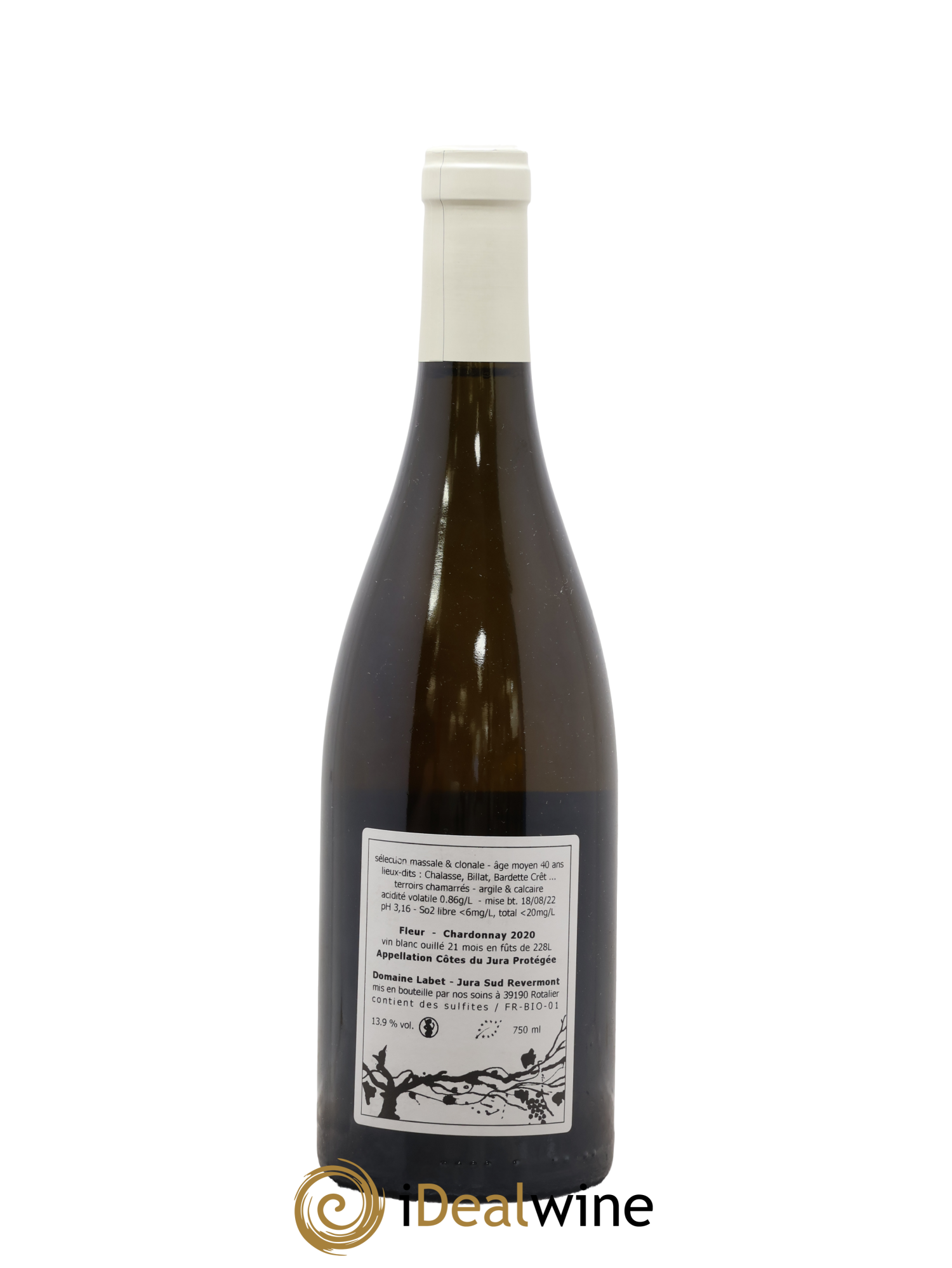 Côtes du Jura Chardonnay Fleur Romain - Julien - Charline Labet 2020 - Posten von 1 Flasche - 1