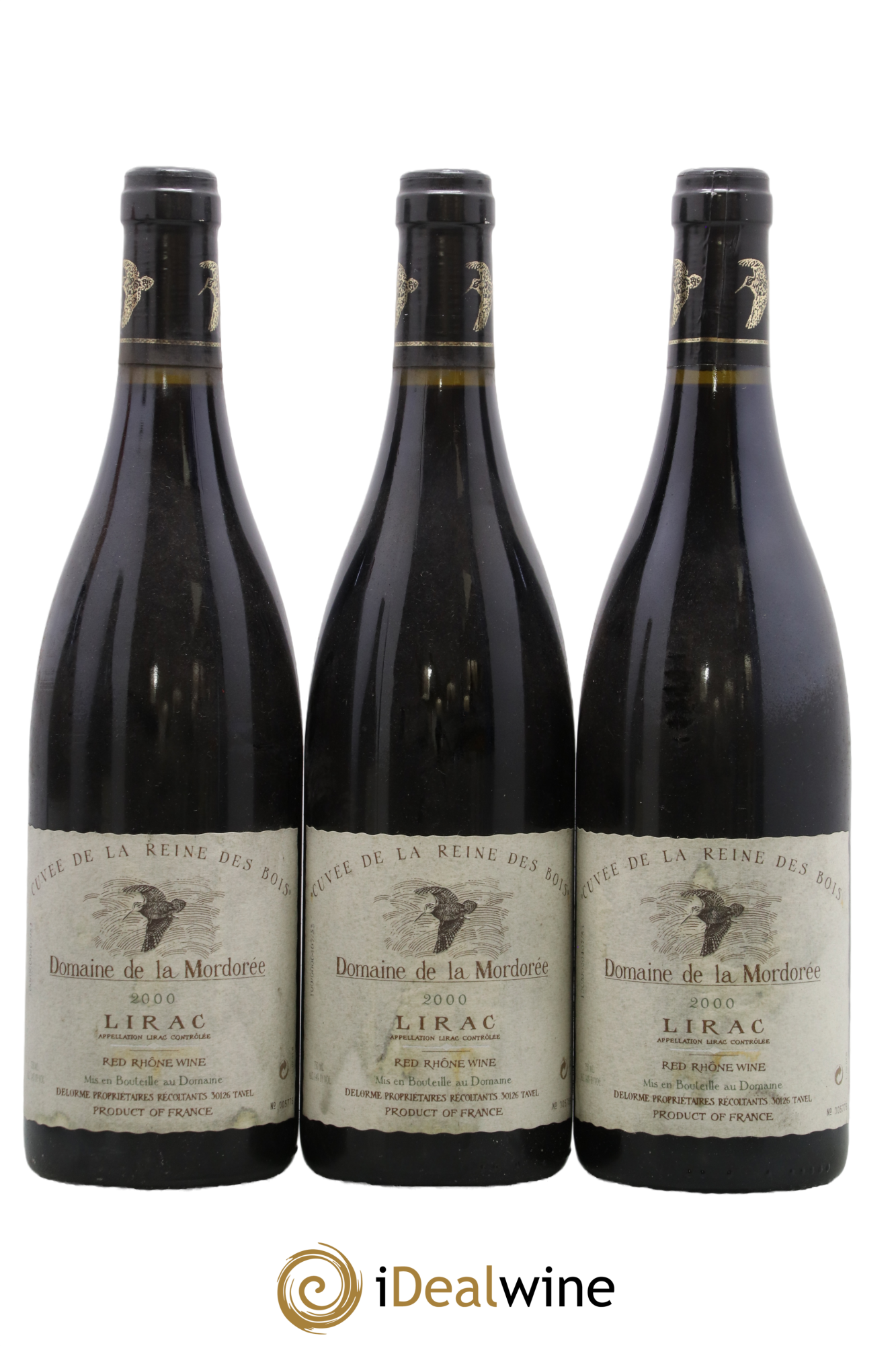 Lirac Cuvée Reine des Bois La Mordorée (Domaine de) 2000 - Lot de 3 bouteilles - 0