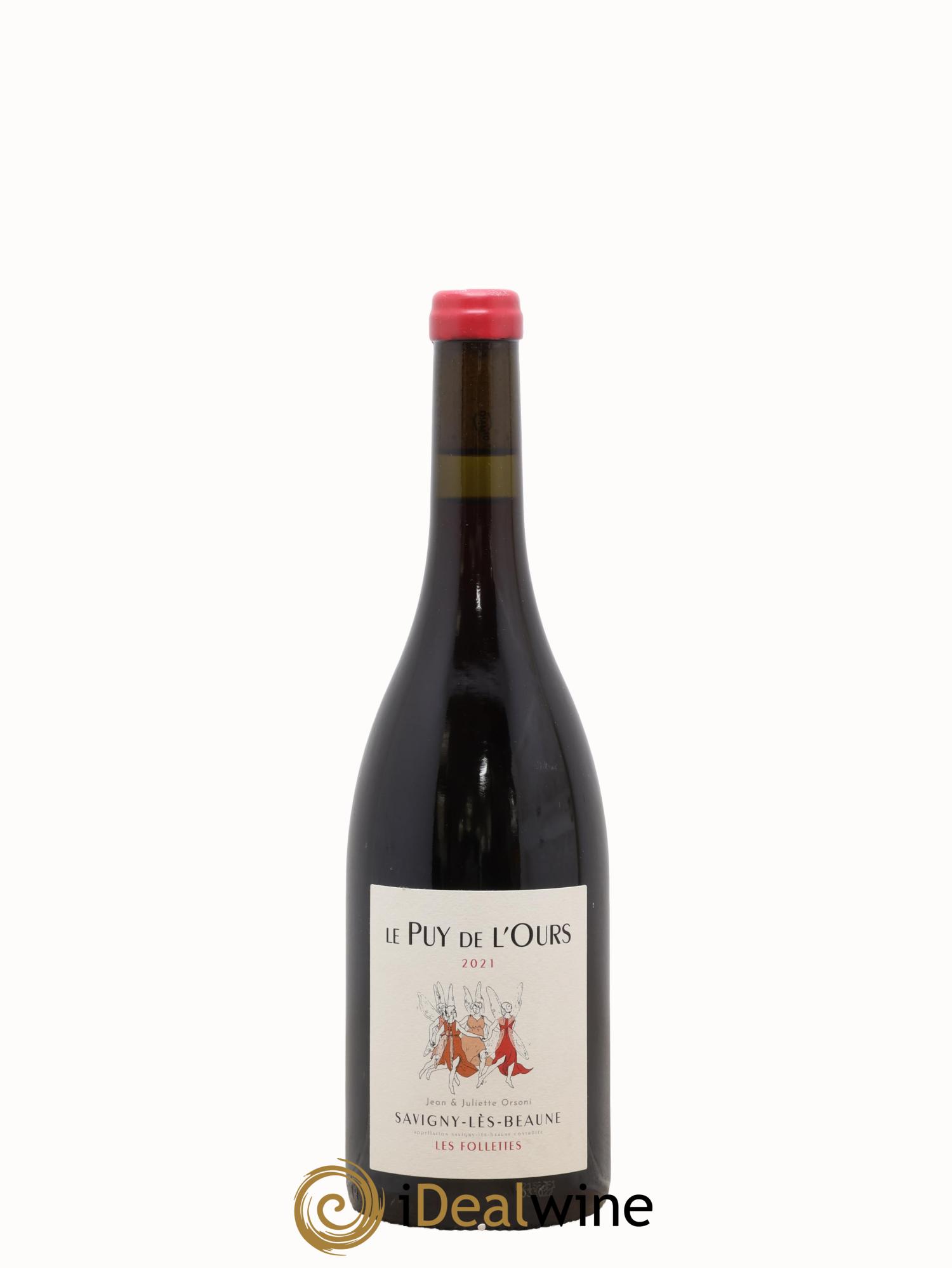 Savigny-lès-Beaune Les Follettes Le Puy de l'ours 2021 - Lot of 1 bottle - 0