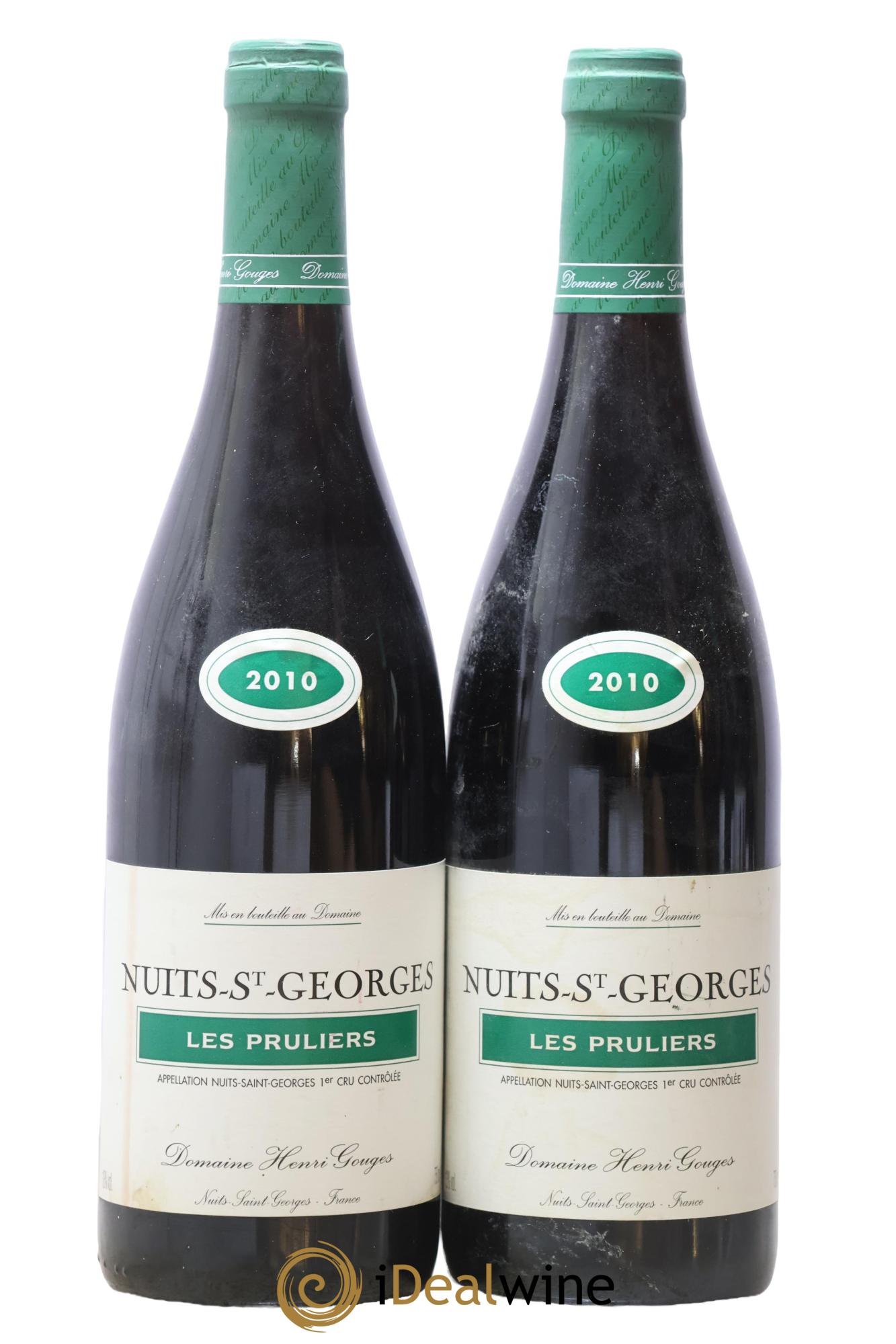 Nuits-Saint-Georges 1er Cru Les Pruliers Henri Gouges 2010 - Lot de 2 bouteilles - 0