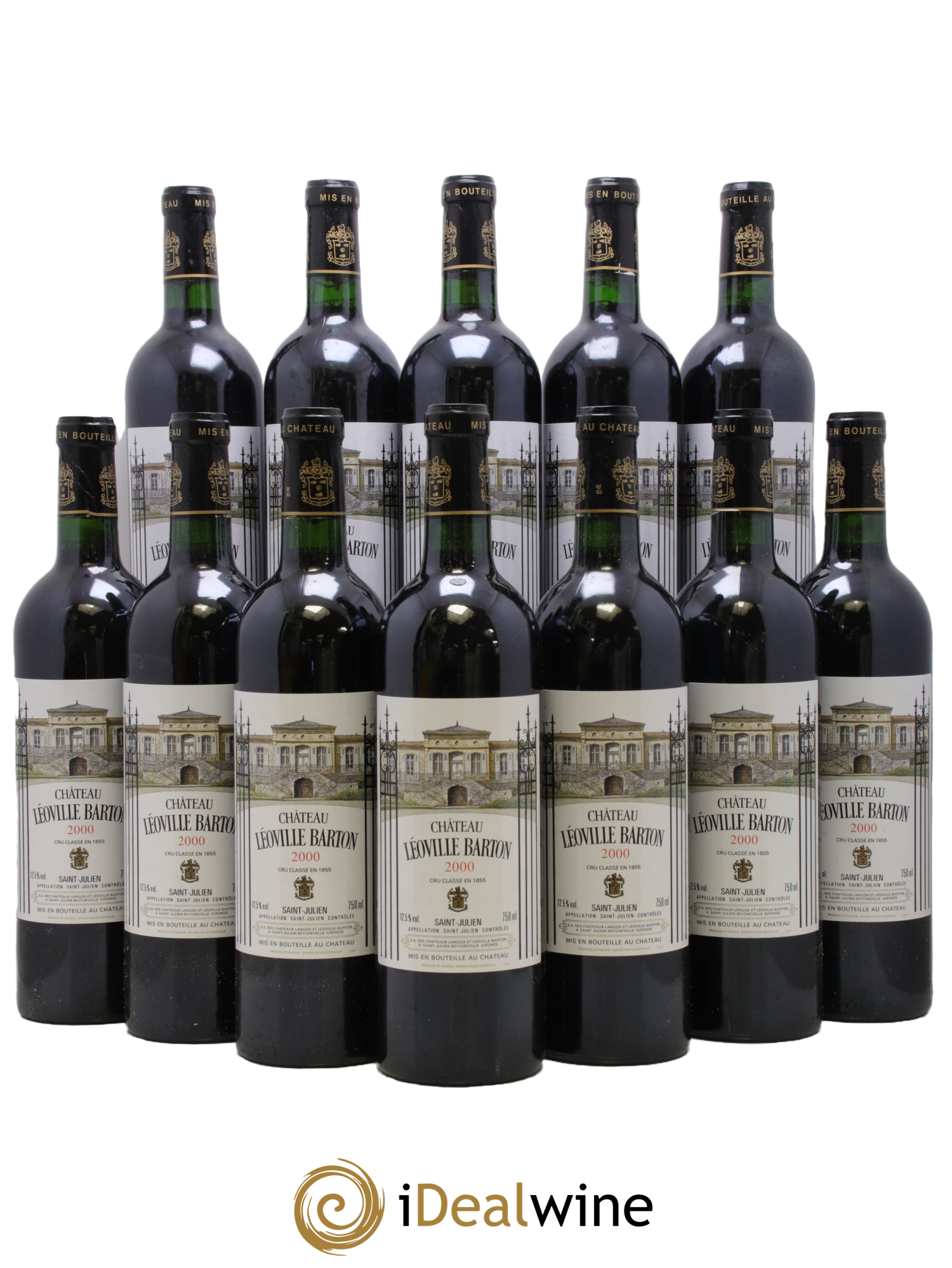 Château Léoville Barton 2ème Grand Cru Classé 2000 - Lot of 12 bottles - 0