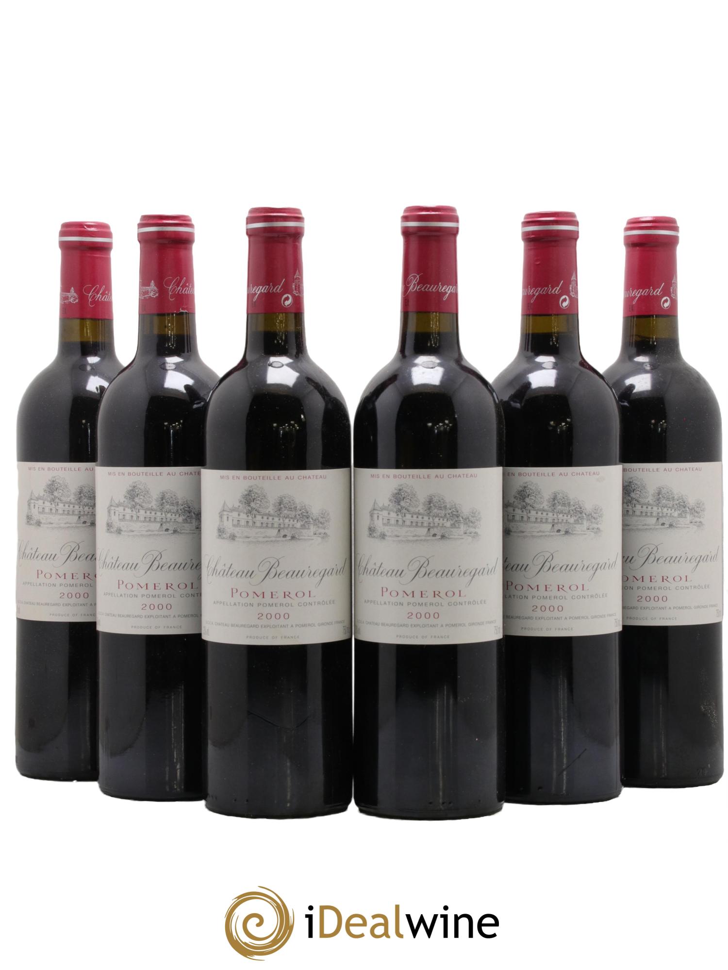 Château Beauregard 2000 - Lotto di 6 bottiglie - 0