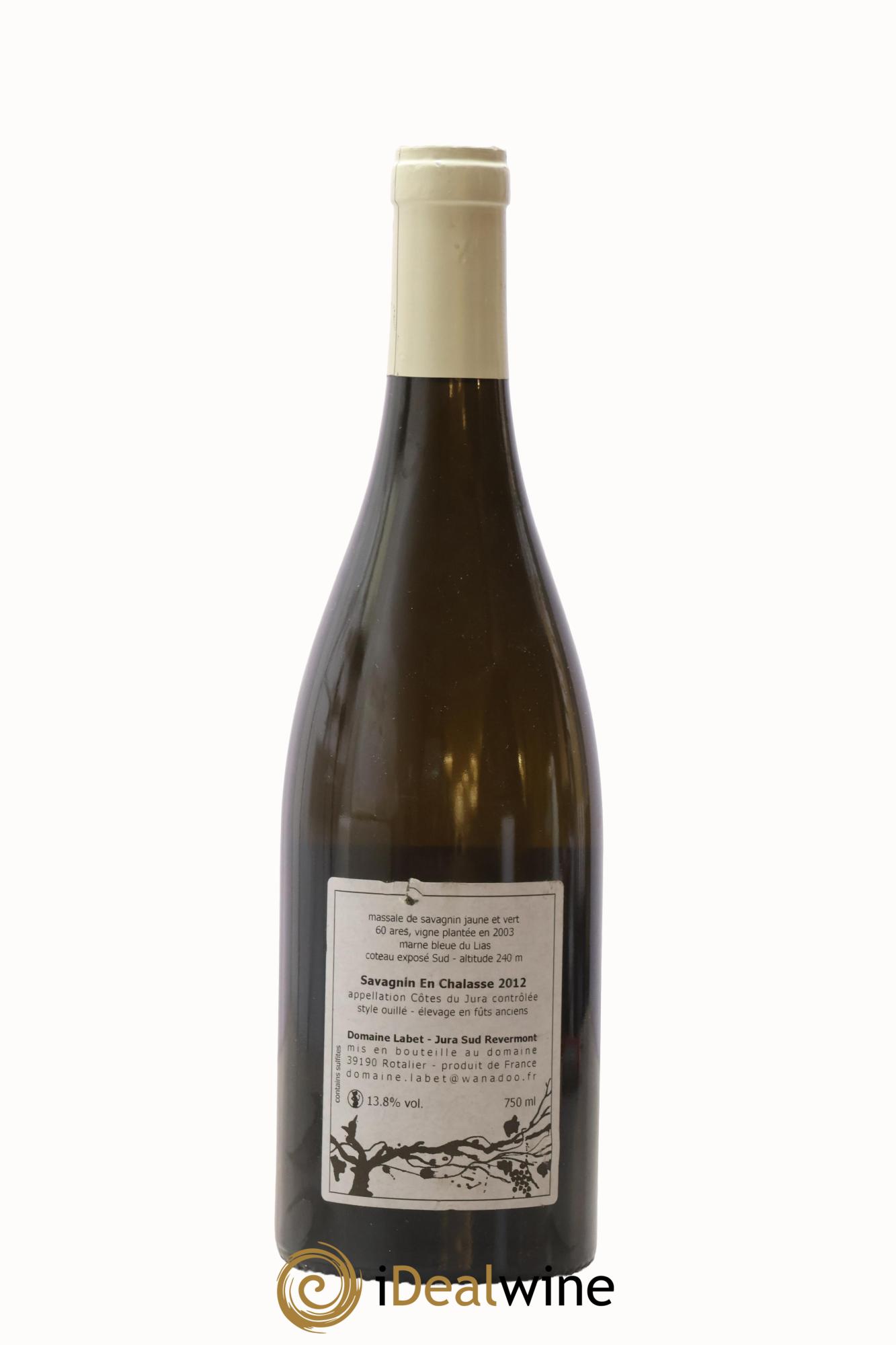 Côtes du Jura Fleur de Savagnin En Chalasse Romain - Julien  - Charline Labet 2012 - Lotto di 1 bottiglia - 1