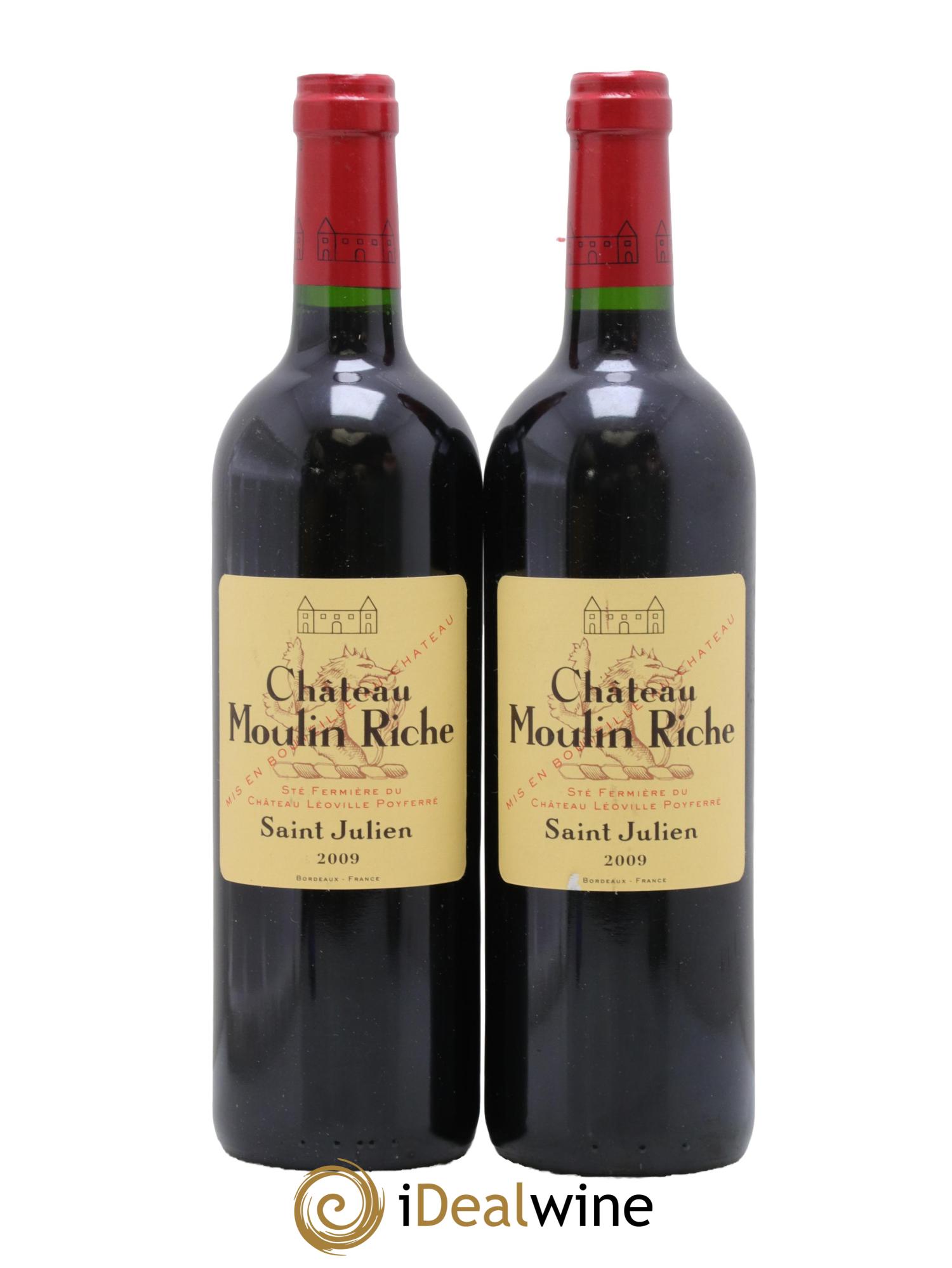 Château Moulin Riche 2009 - Lotto di 2 bottiglie - 0